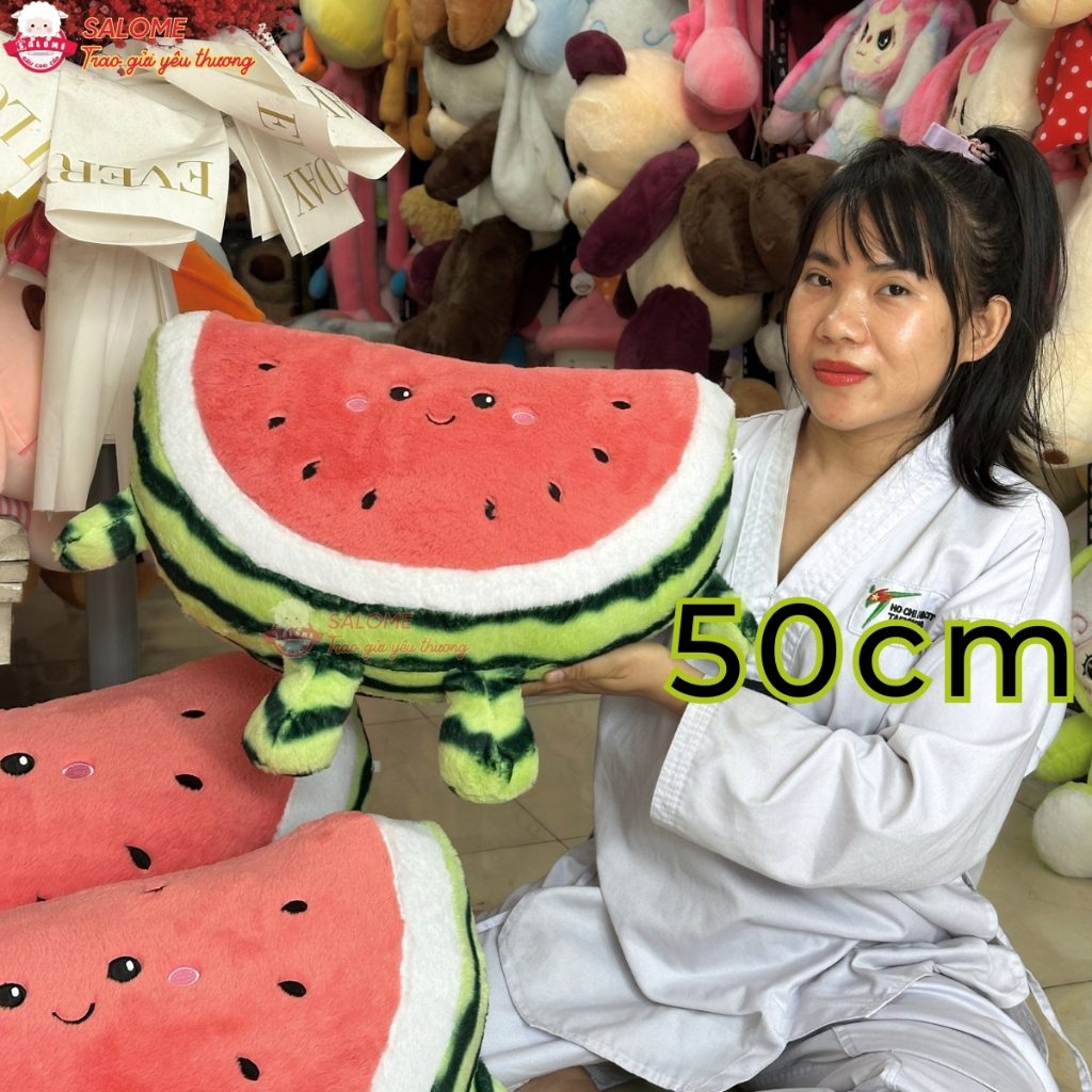 Gấu bông dưa hấu chạy bộ