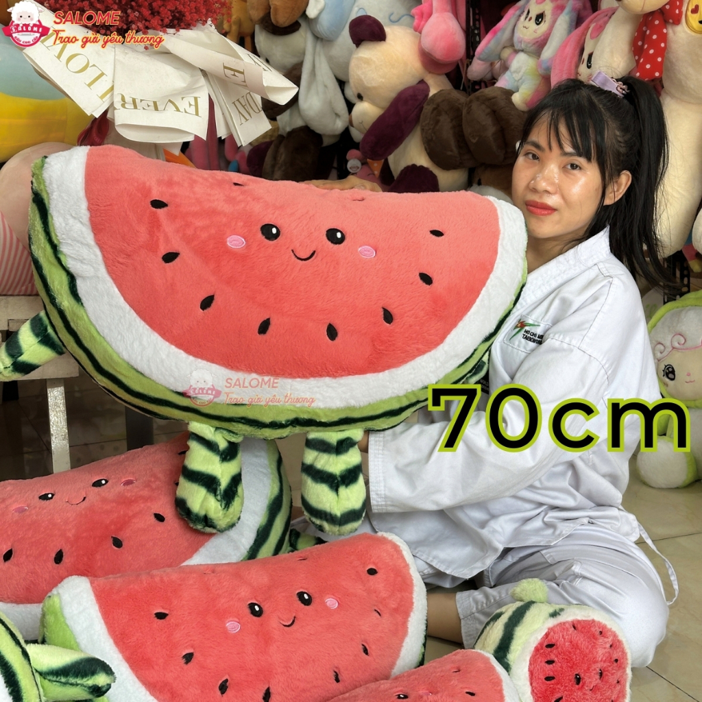 Gấu bông dưa hấu chạy bộ