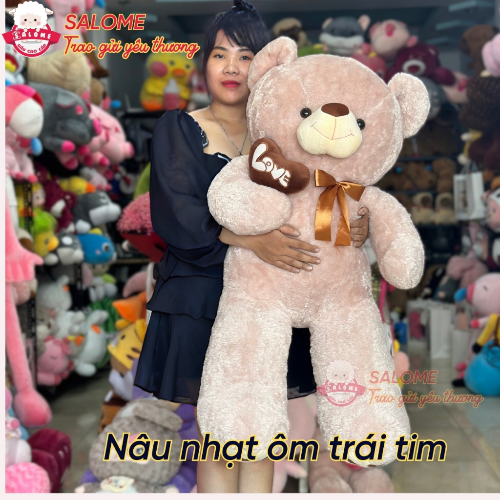 Gấu bông teddy xù mì áo len