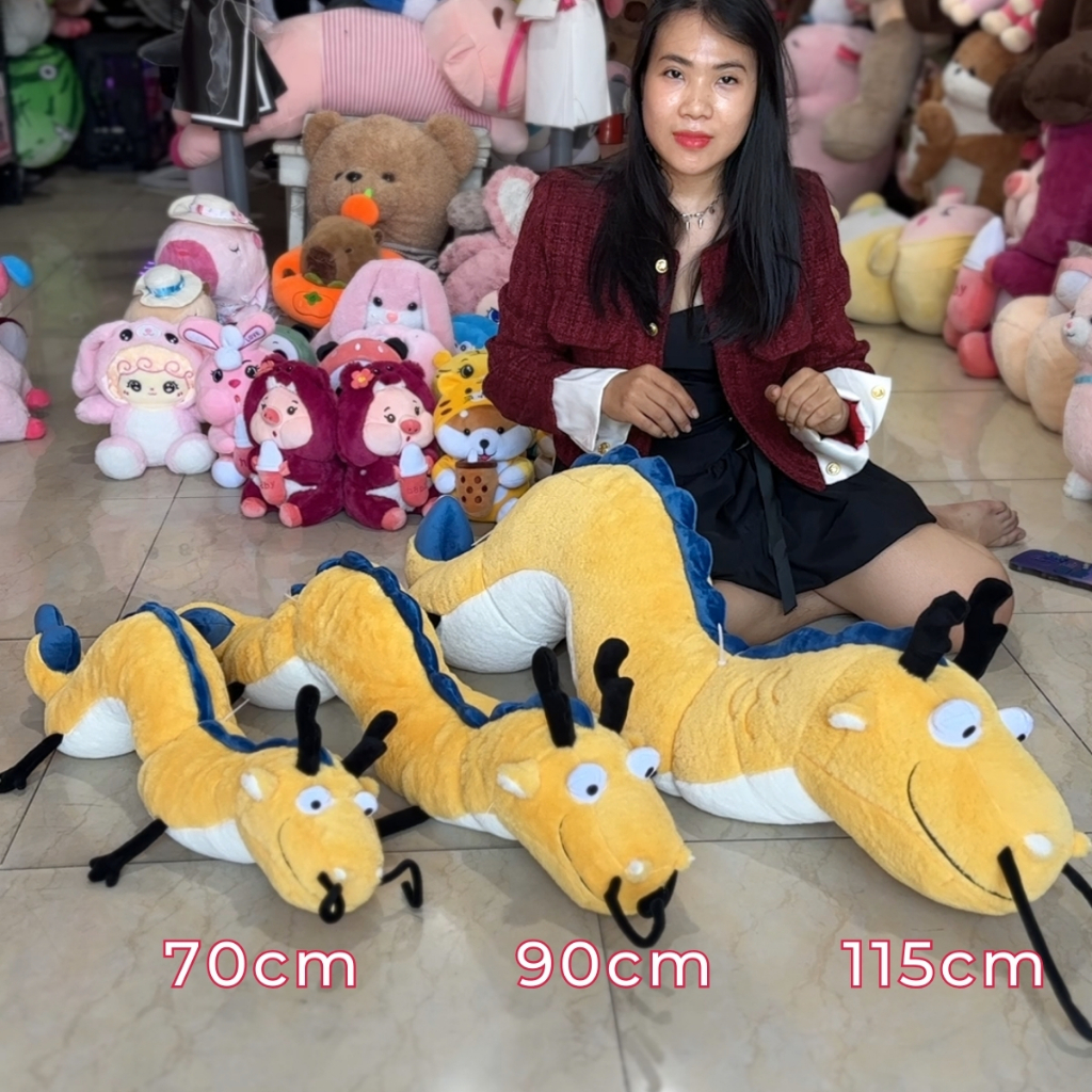 Gấu bông rồng nằm cong