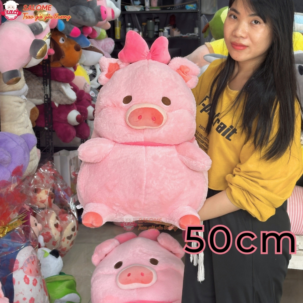 Gấu Bông Heo Lulu Hồng Có Cánh