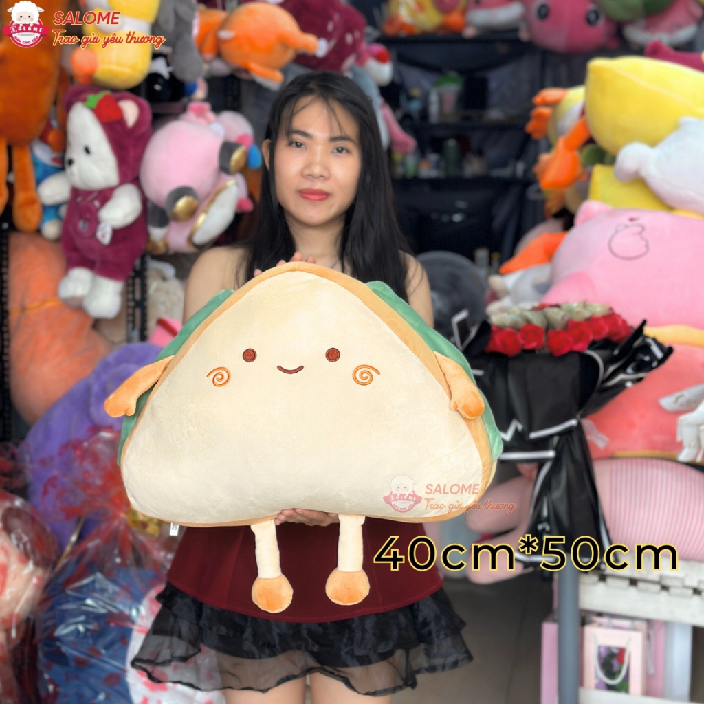 Gấu Bông Bánh Mì Sandwich Tam Giác