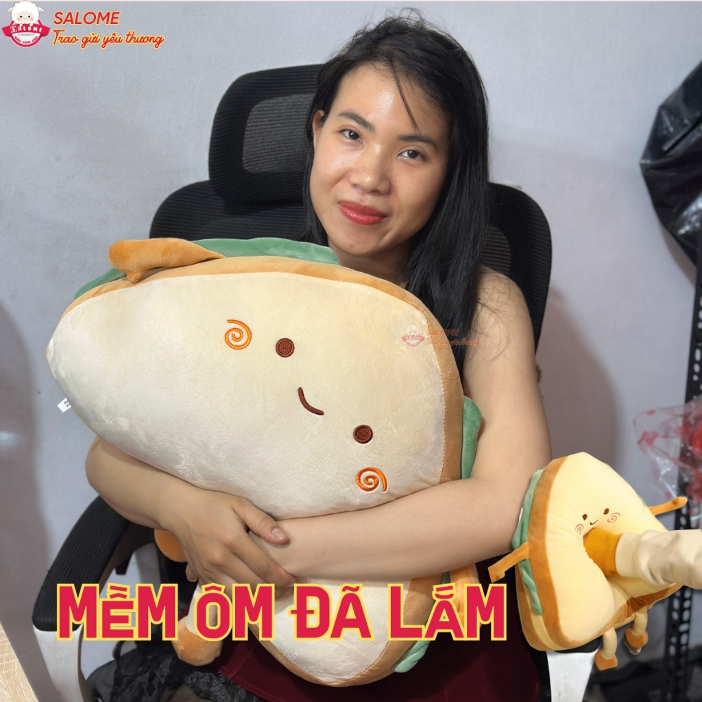 Gấu Bông Bánh Mì Sandwich Tam Giác