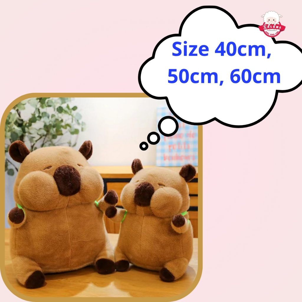 Gấu Bông Chuột Capybara Má Phồng