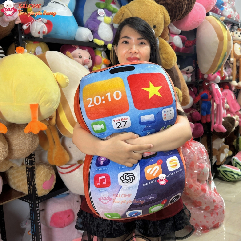 Gấu bông iphone in 3D 17 pro max