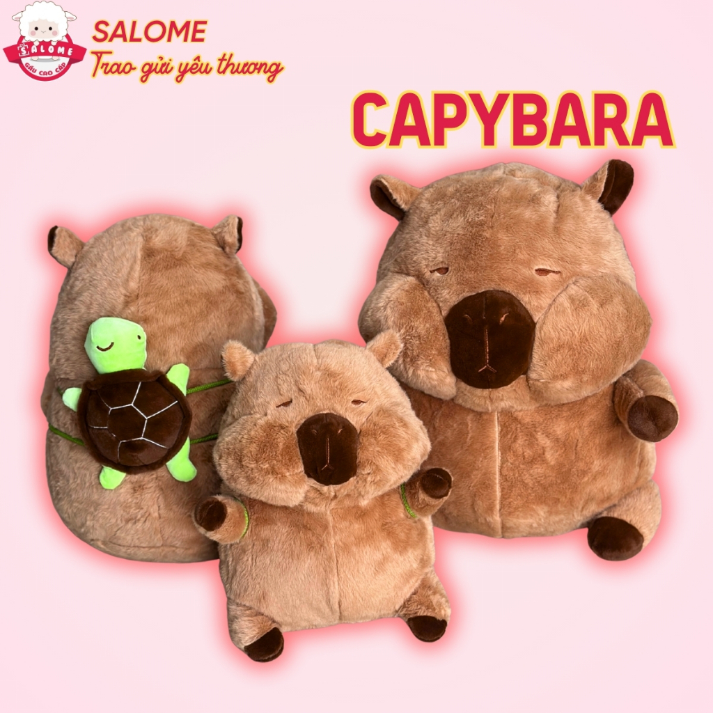 Gấu Bông Chuột Capybara Má Phồng
