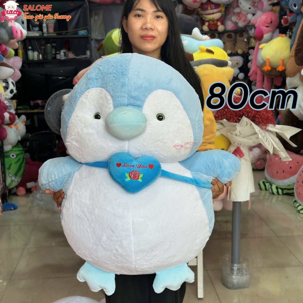 Gấu Bông Chim Cánh Cụt Đeo Túi