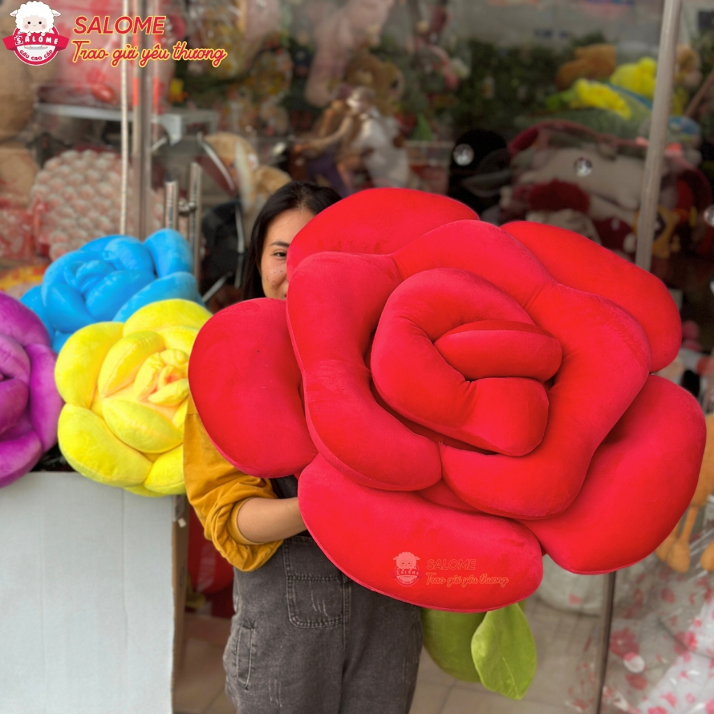Gấu bông hoa hồng nhiều màu