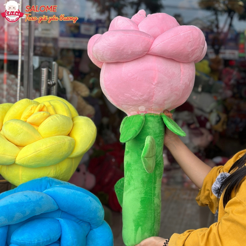 Gấu bông hoa hồng nhiều màu