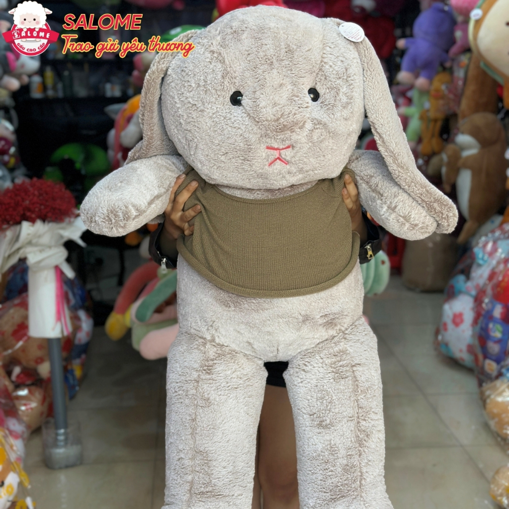 Gấu bông thỏ bunny tai dài mặc áo len