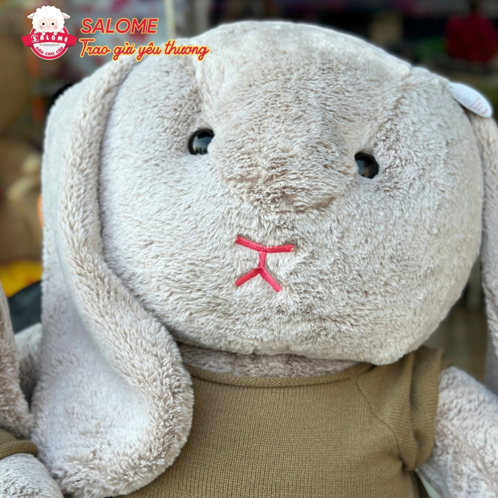 Gấu bông thỏ bunny tai dài mặc áo len