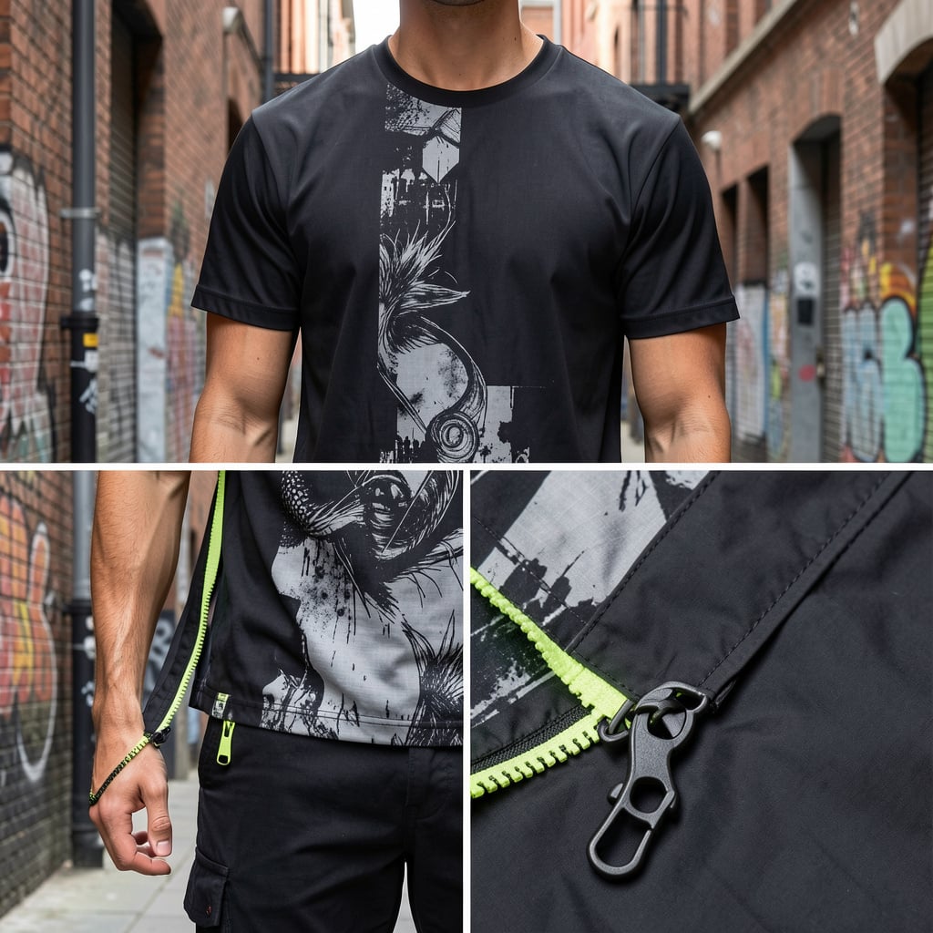 Áo thun techwear quai bản nhỏ F1GENZ 05