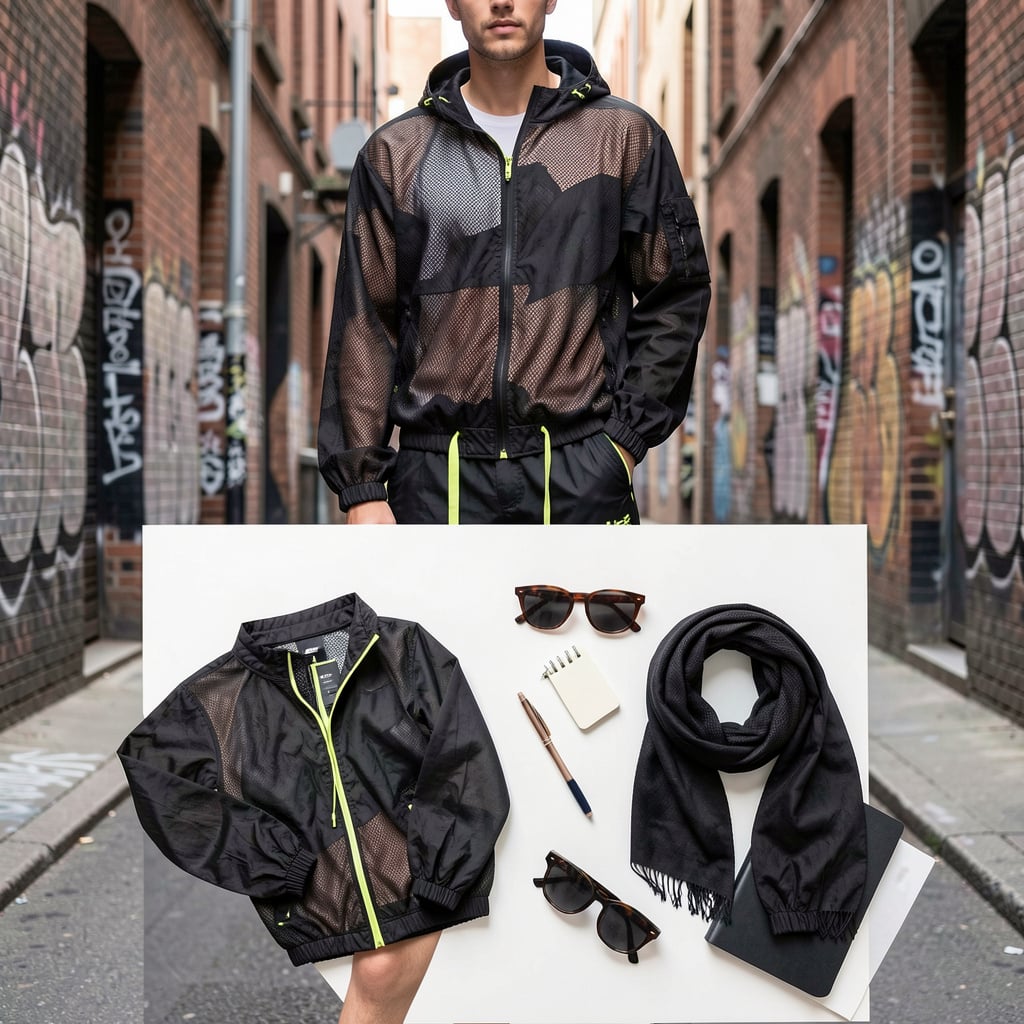 Quần parachute đường may nổi F1GENZ 07