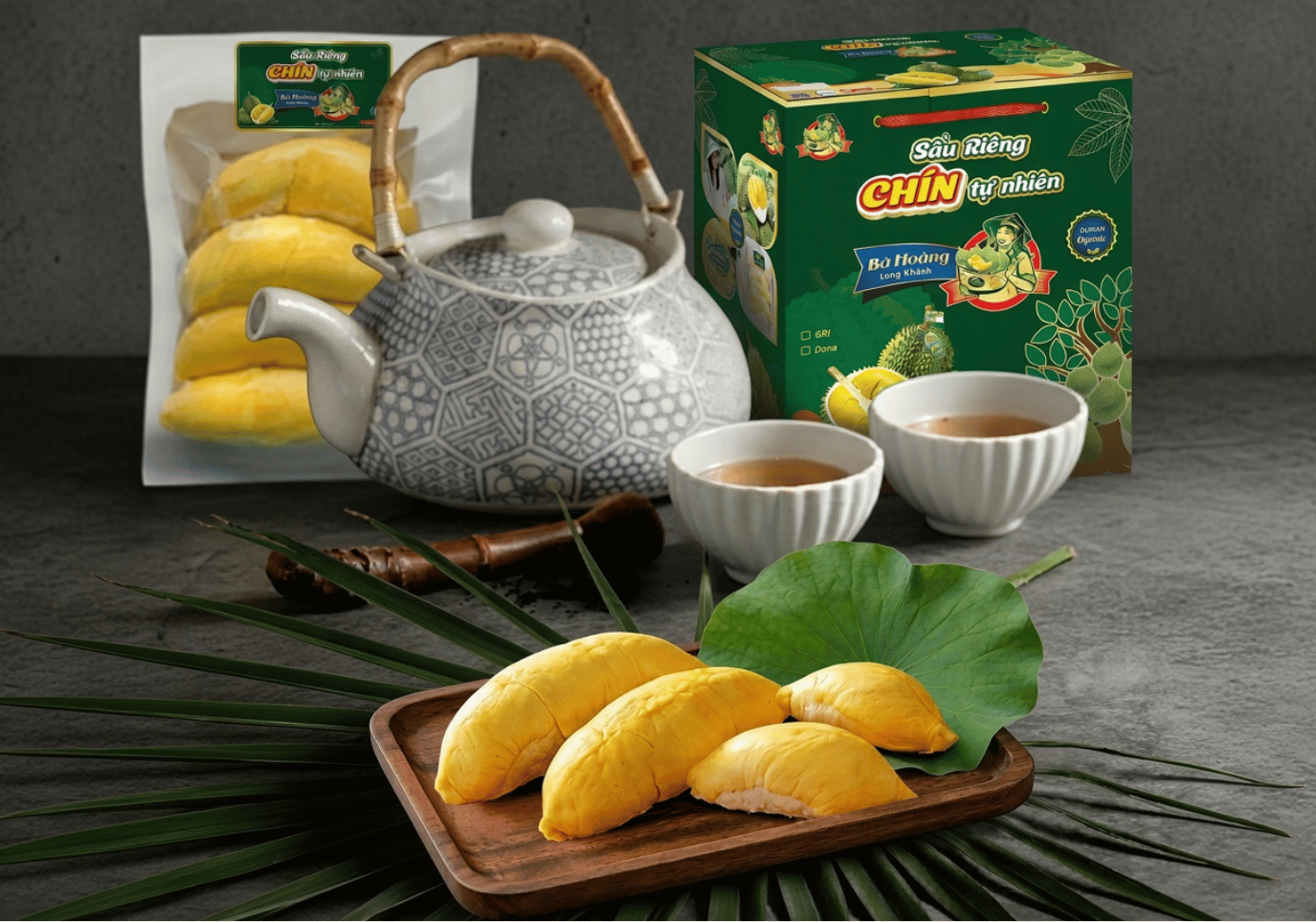 Sầu riêng chín tự nhiên Bà Hoàng Long Khánh thơm béo dẻo ngọt thích hợp làm quà tặng