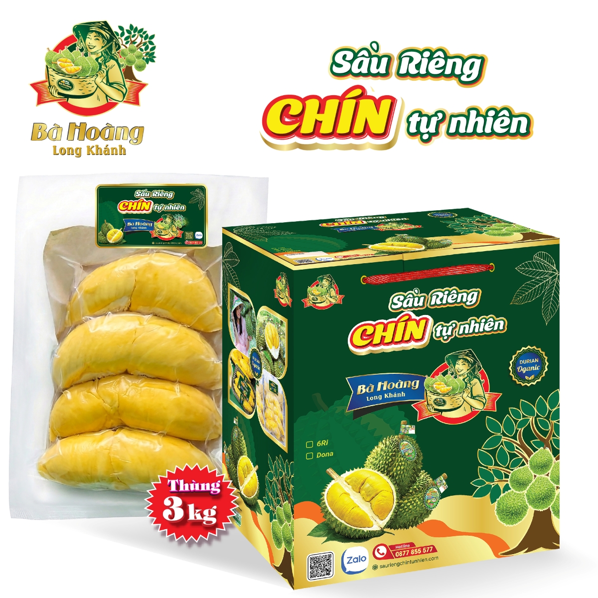 Combo 3kg - Sầu riêng chín tự nhiên