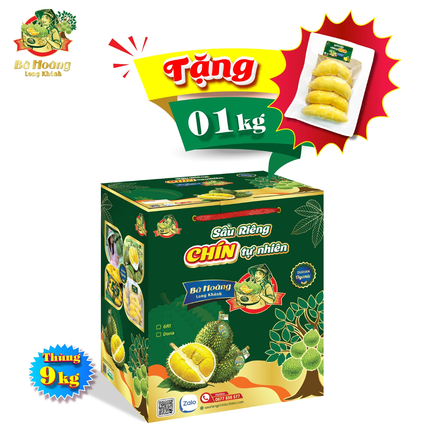 Combo 9kg - Sầu riêng chín tự nhiên