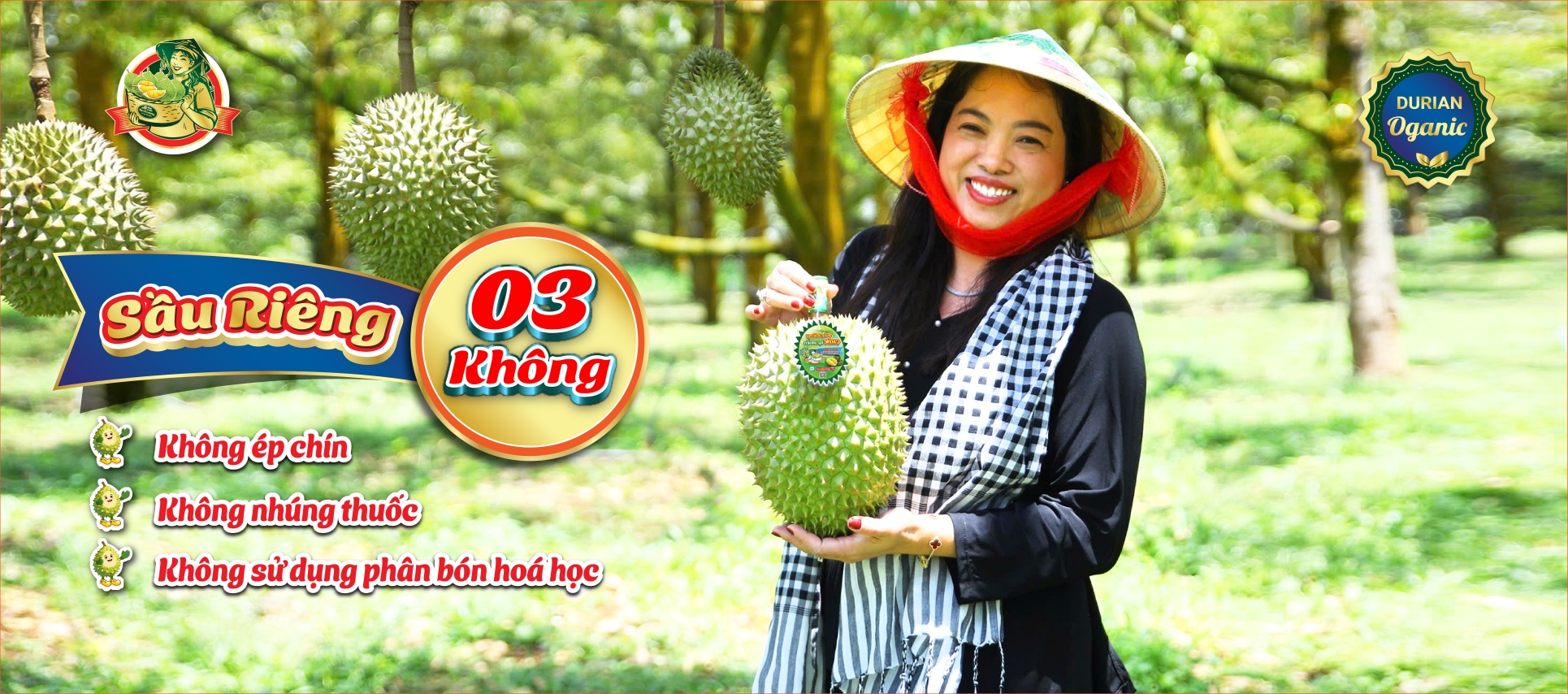 Bà Hoàng Long Khánh - Cam kết sầu riêng 3 không