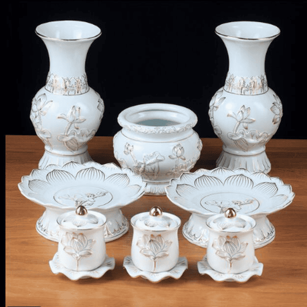 Danh mục ĐỒ DÙNG BÀN THỜ (Chum, Ly, Dĩa, Bình Hoa...)