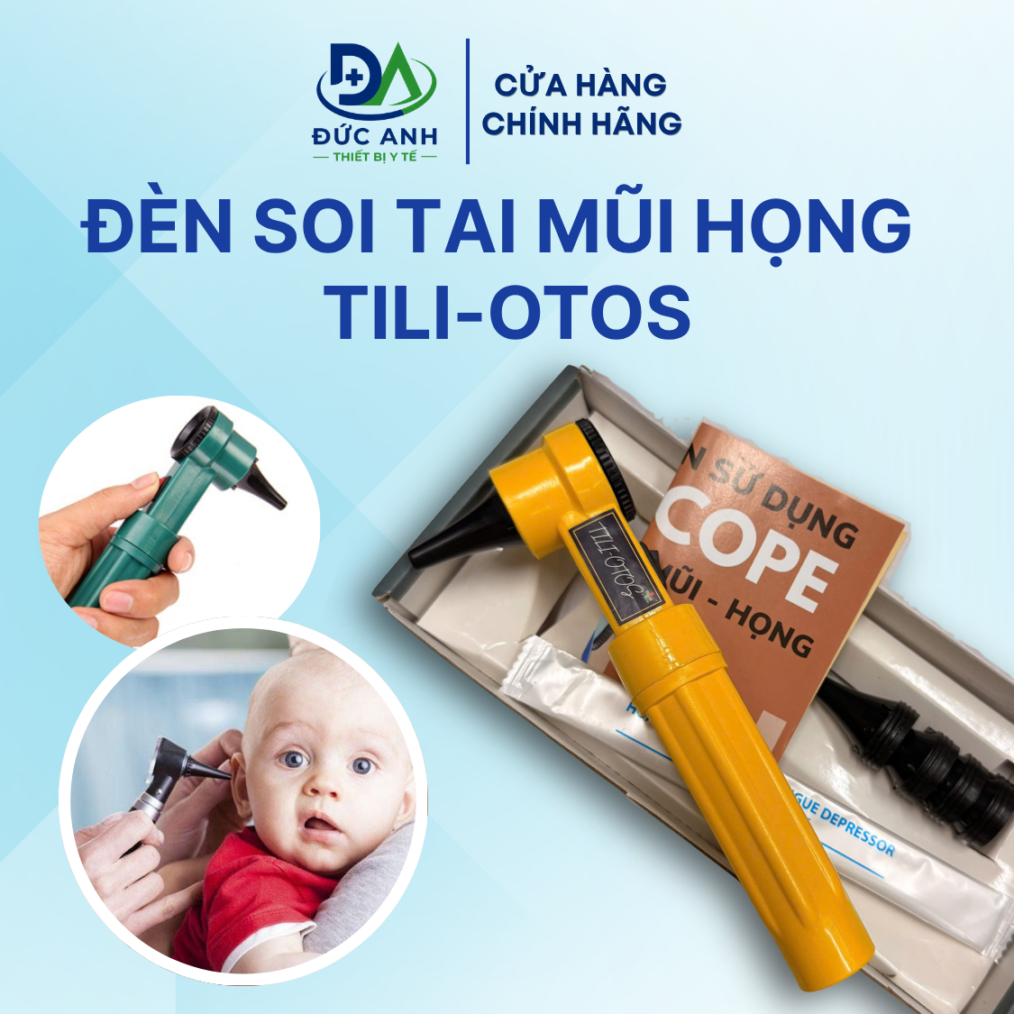 Đèn soi tai mũi họng TILI-OTOS