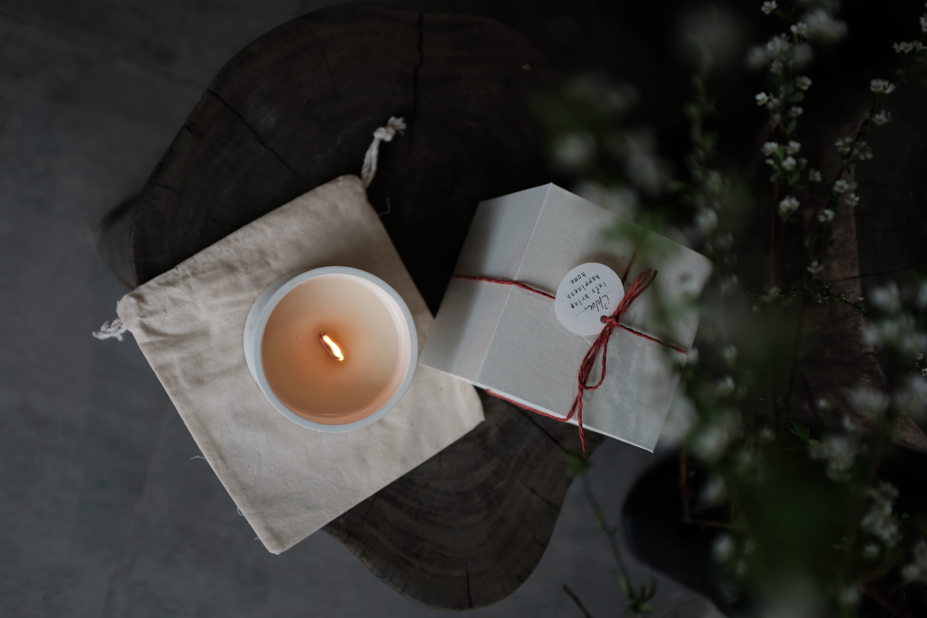 Nến thơm khắc tên Shiro 290ml - Shiro candle name engraved
