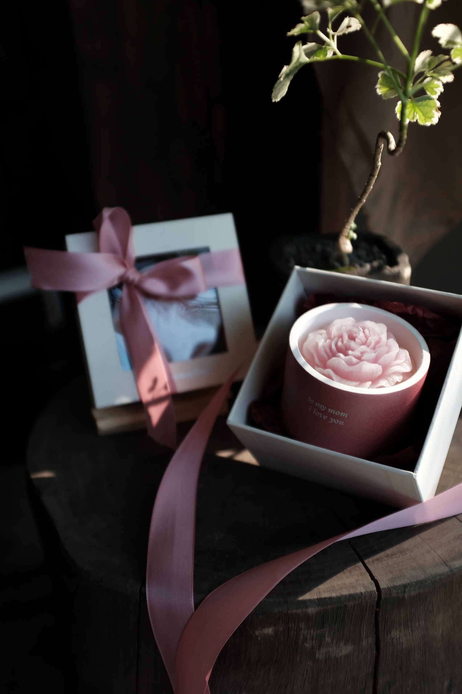 Nến thơm Hana khắc thông điệp - Hana candle with message engraved