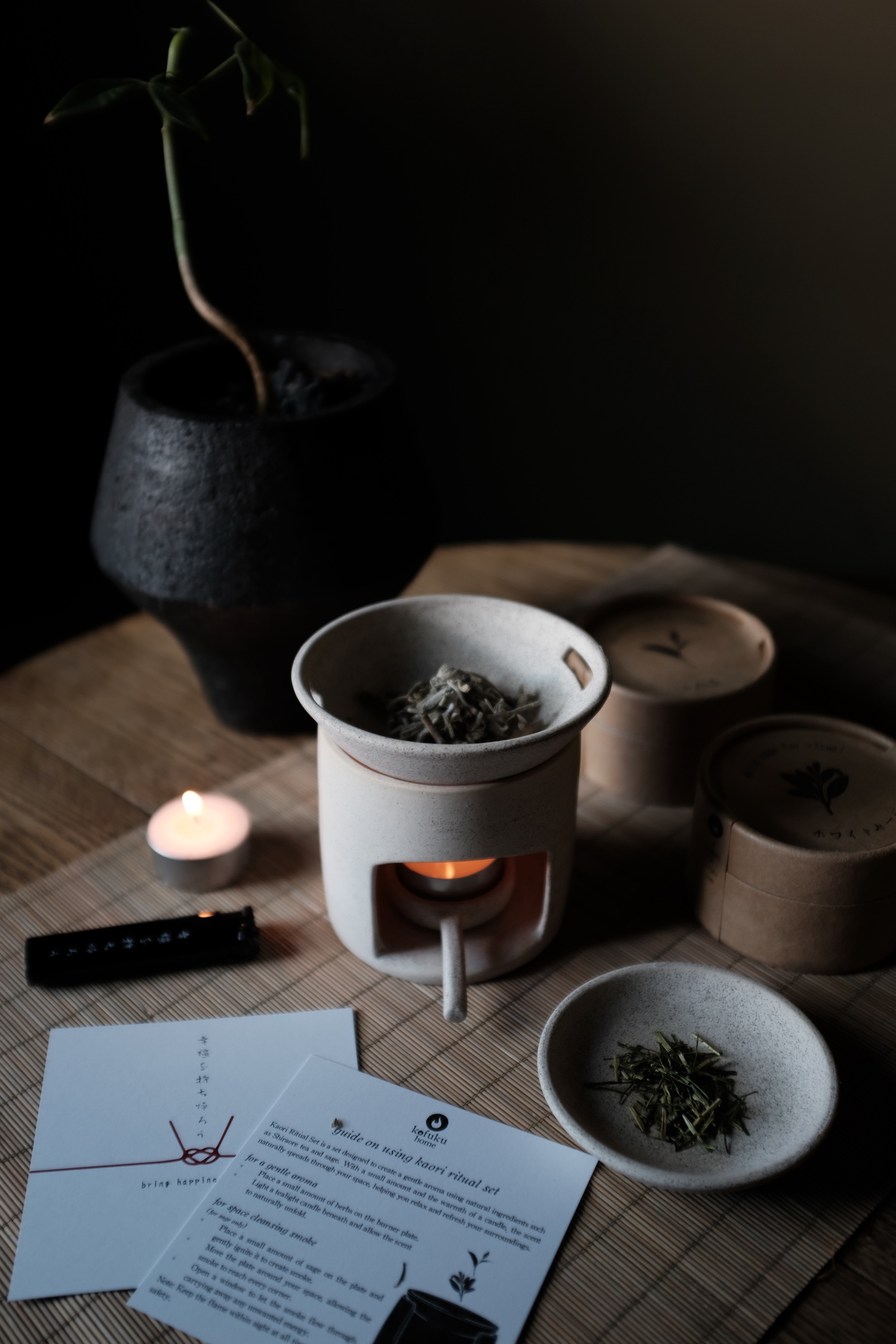 Bộ đốt hương tự nhiên - Kaori set