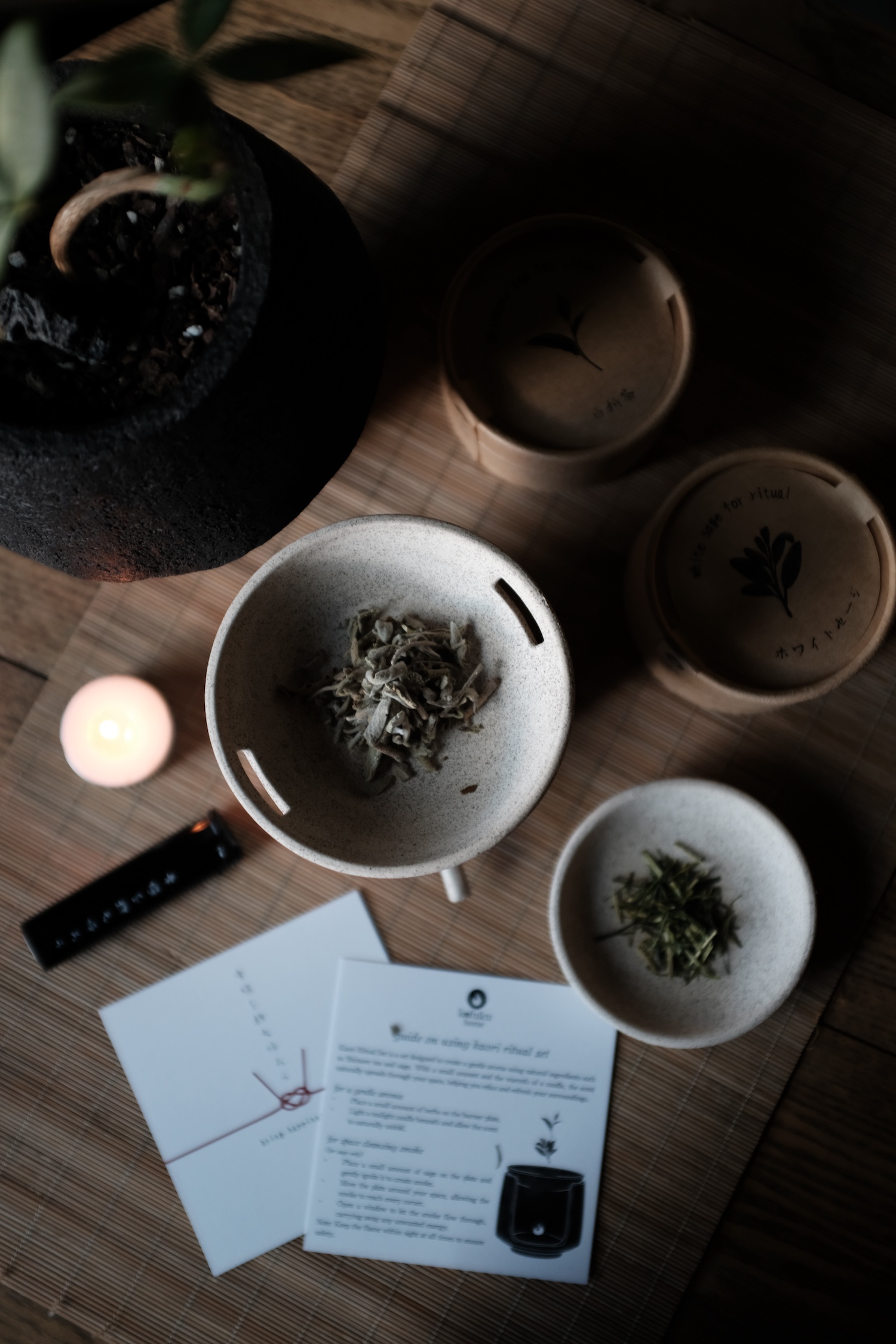 Bộ đốt hương tự nhiên - Kaori set