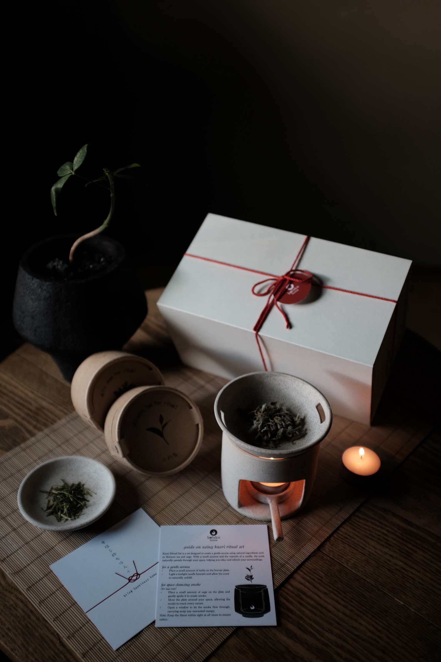 Bộ đốt hương tự nhiên - Kaori set