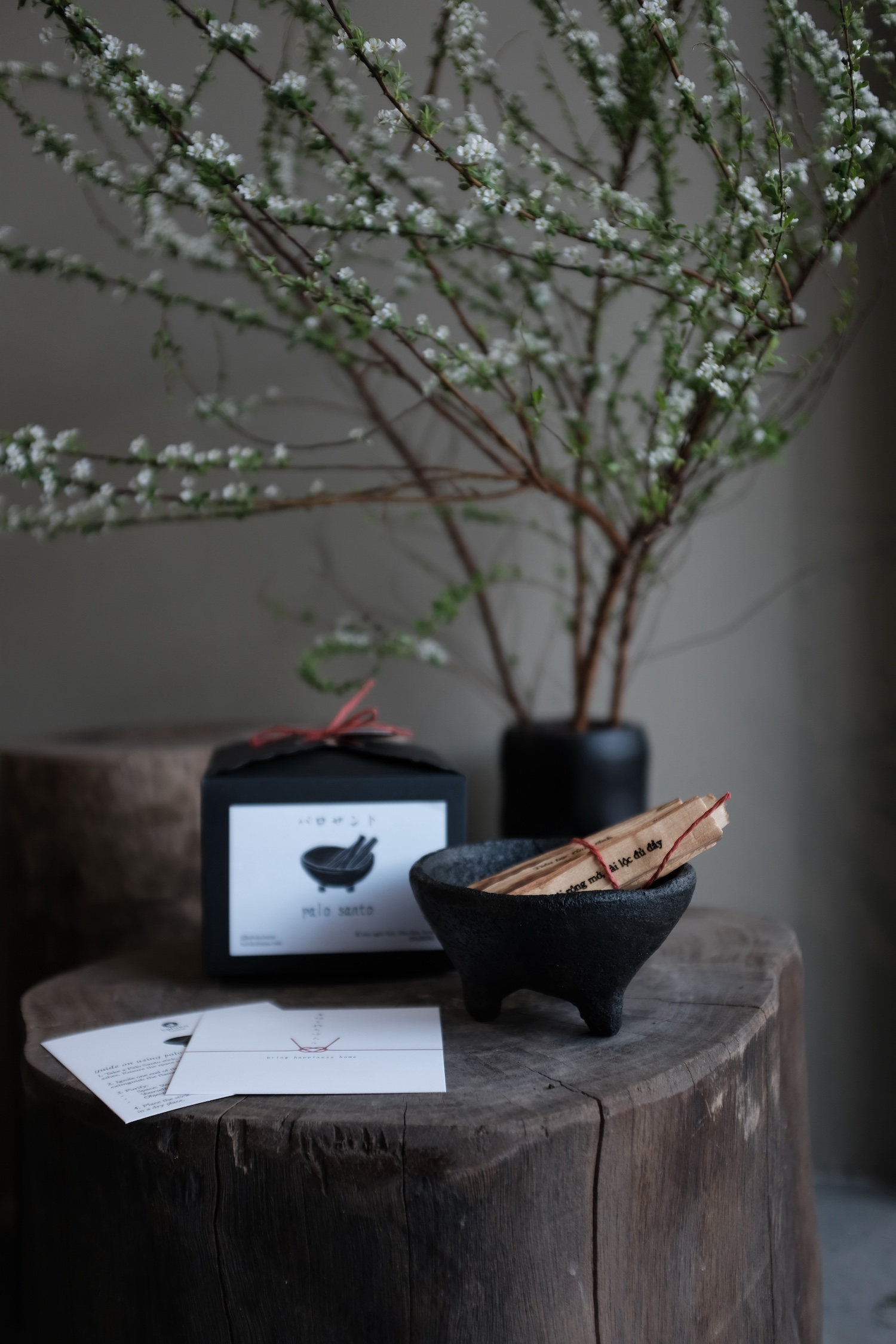 Bộ thanh gỗ trắc xanh Palo Santo (lớn) - Palo Santo (full set)