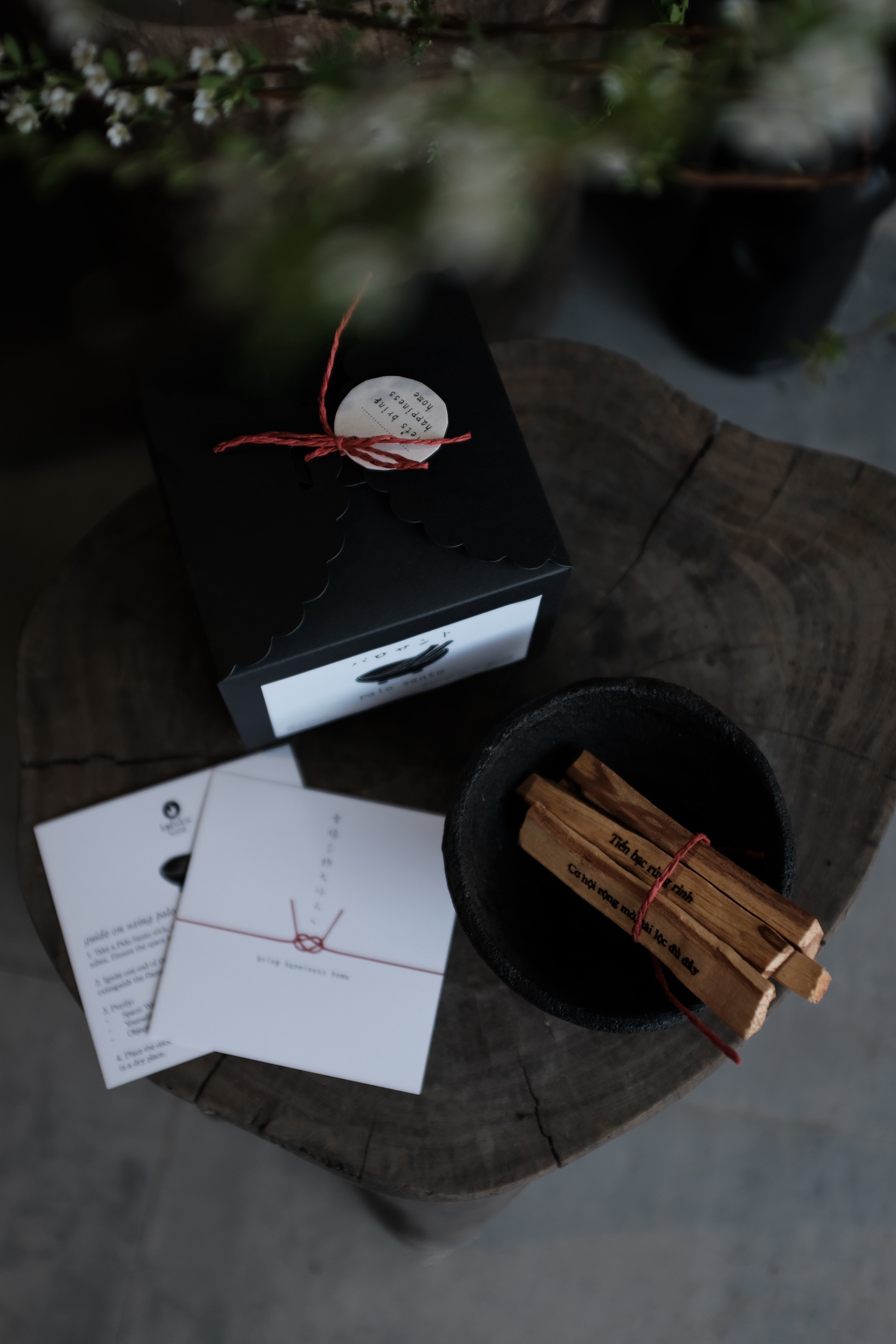 Bộ thanh gỗ trắc xanh Palo Santo (lớn) - Palo Santo (full set)
