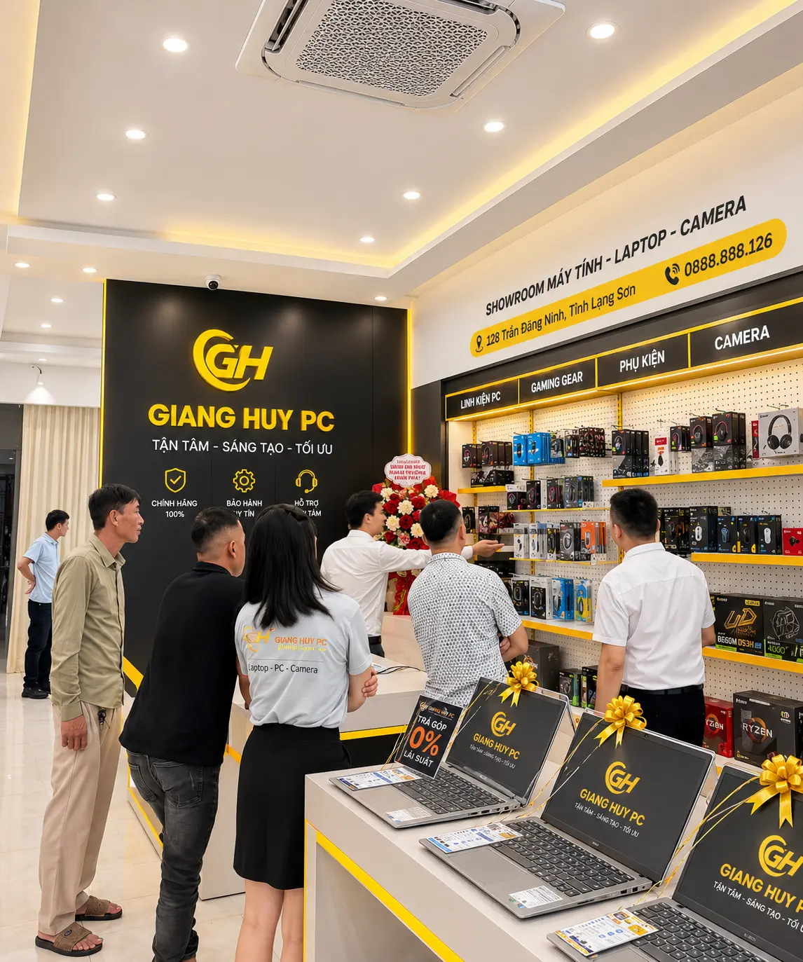 Không gian minh họa showroom Giang Huy PC tại Lạng Sơn