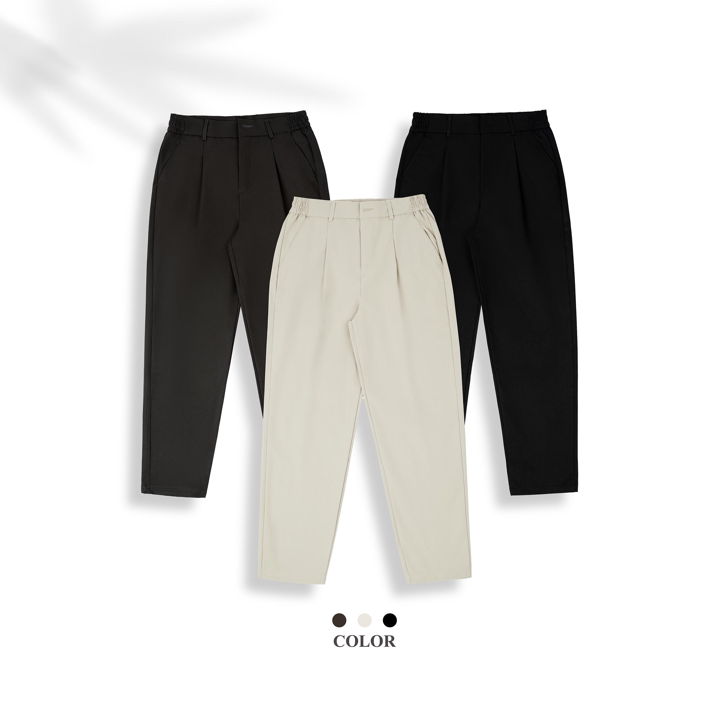 Quần Kaki Nam Chất Vải Kaki Vải Kaki 280gsm Mềm Mịn Co Giãn Form Đẹp Không Xù Dáng Baggy Ống Suông Phong Cách Thanh Lịch Trẻ Trung Q259