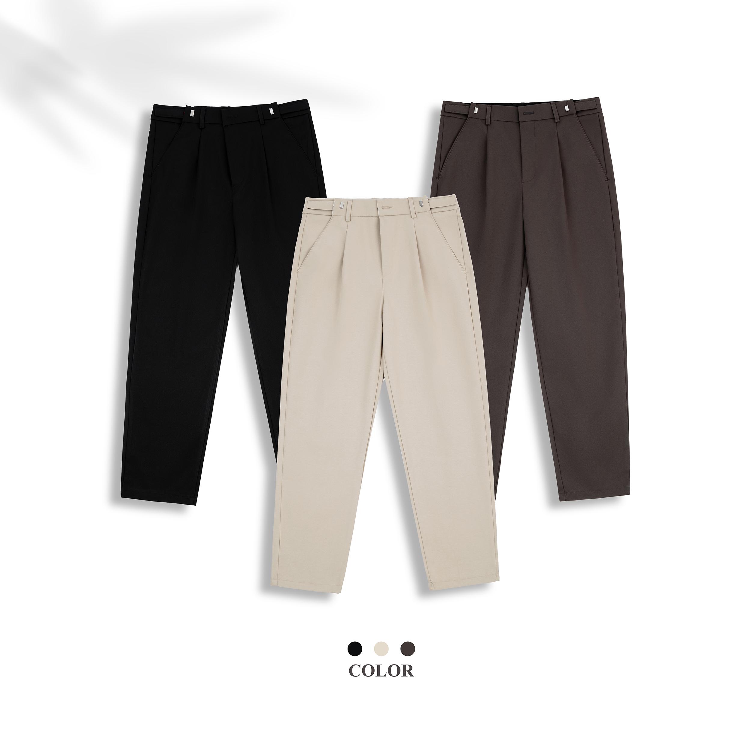 Quần KaKi Nam Sitetab Chỉnh Eo Linh Hoạt, Vải Kaki 280gsm Mềm Mượt Thiết kế Cạp Cao Form Dáng Baggy Phong Cách Hàn Quốc Q221
