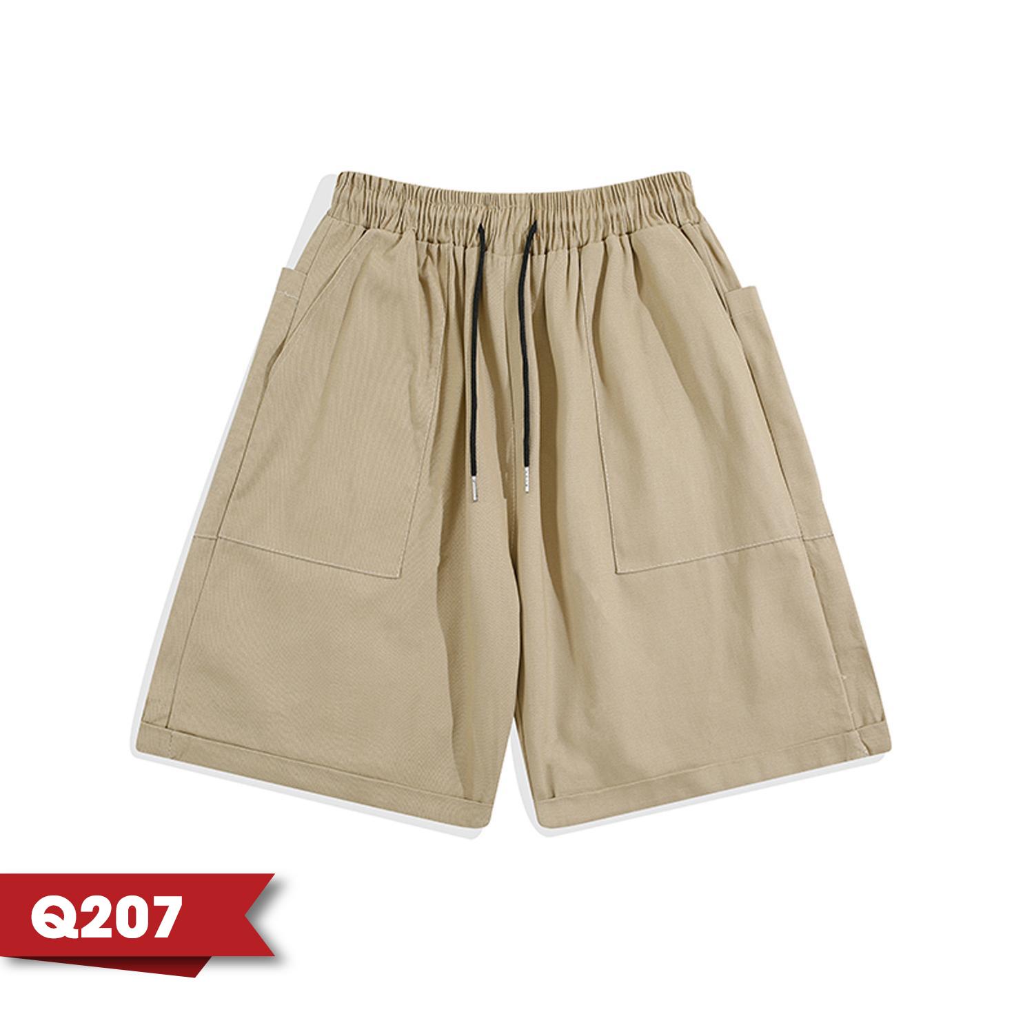 Quần Short KaKi Nam Nữ Unisex Chất Vải KaKi 2 Da Form Ống Rộng Oversize Dài Qua Gối Q207 quan thethao