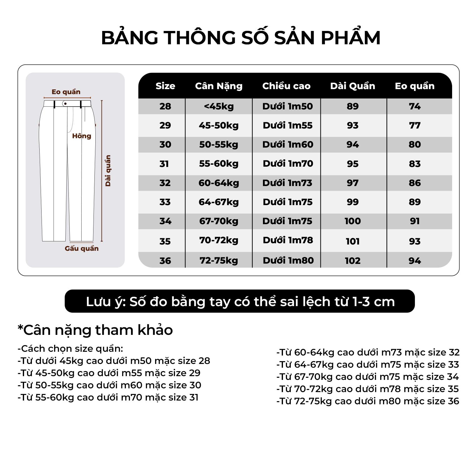 Quần âu nam, quần tây nam phong cách hàn quốc form slimfit đẹp cùng chất vải tuyết mưa ống côn Q181 Menswear Pants