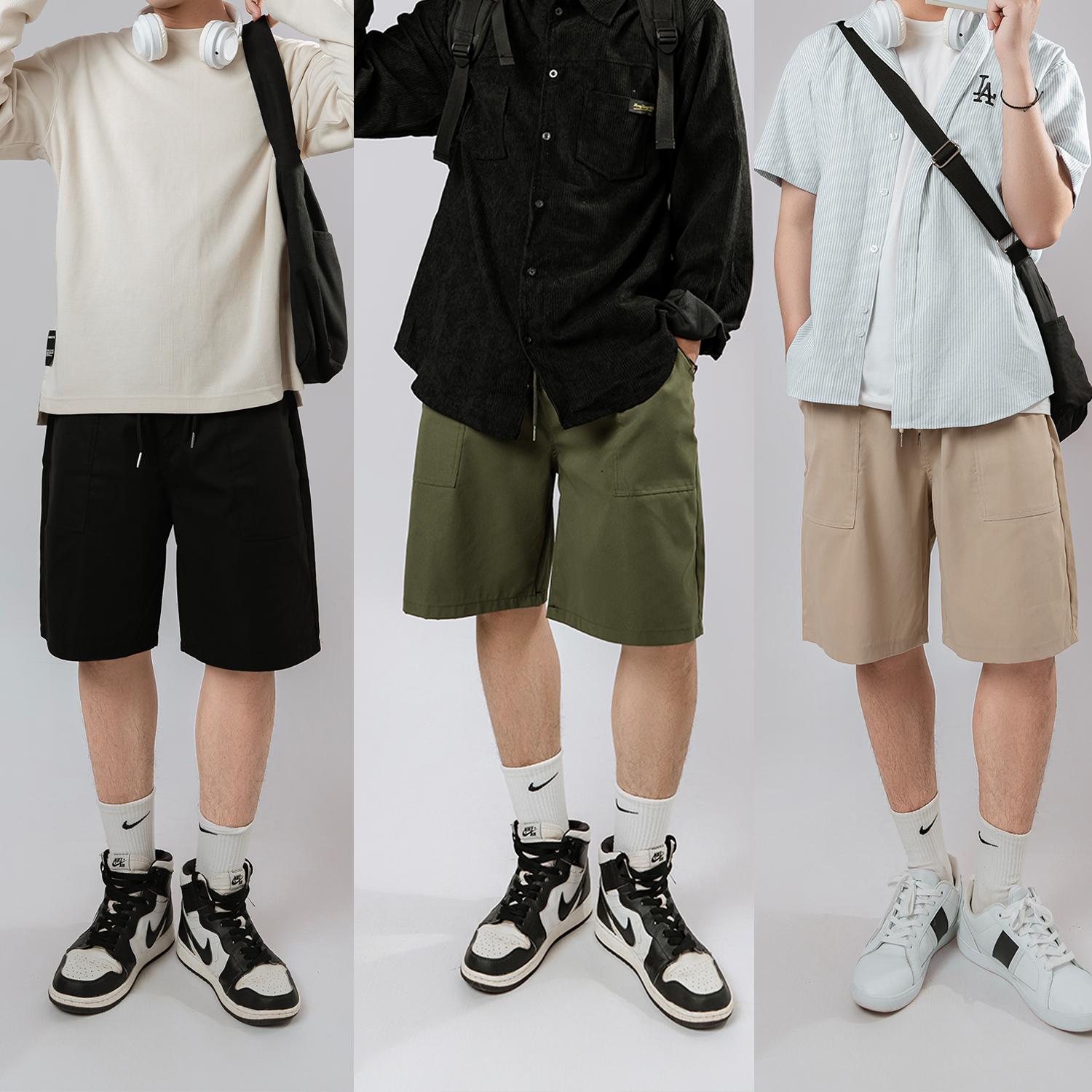 Quần Short KaKi Nam Nữ Unisex Chất Vải KaKi 2 Da Form Ống Rộng Oversize Dài Qua Gối Q207 quan thethao