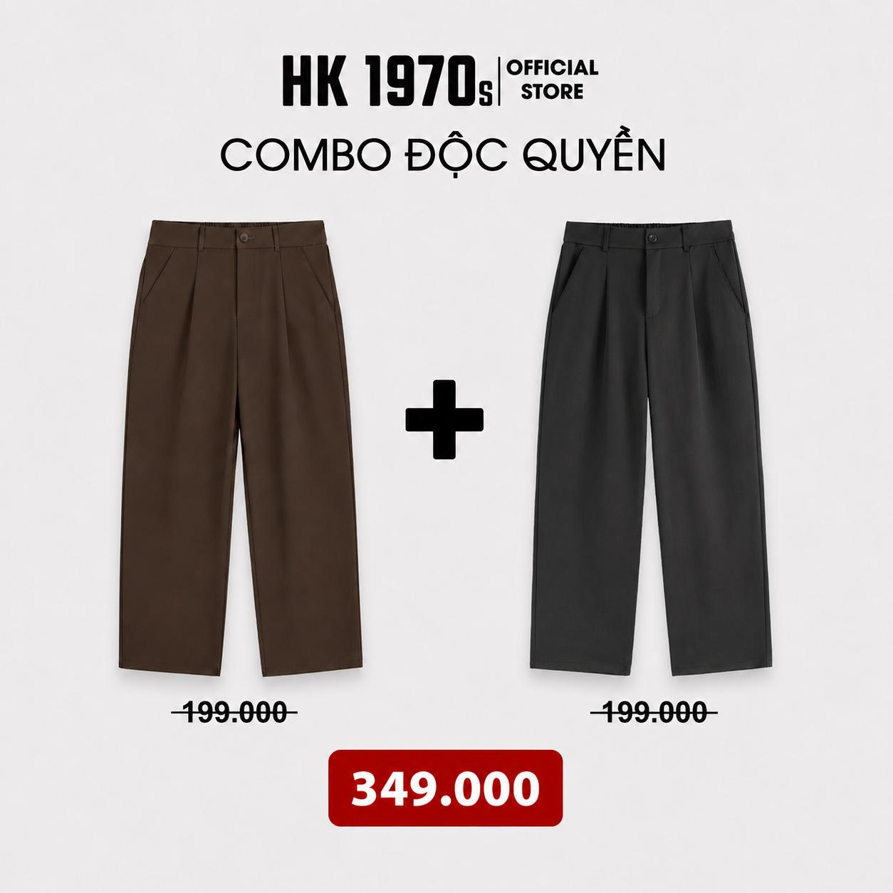 Quần Âu Nam Dáng Suông Cạp Chun Sau Vải Kaki Đài Mềm Mịn Co Giãn Nhẹ Ống Rộng Mặc Thoải Mái Q240