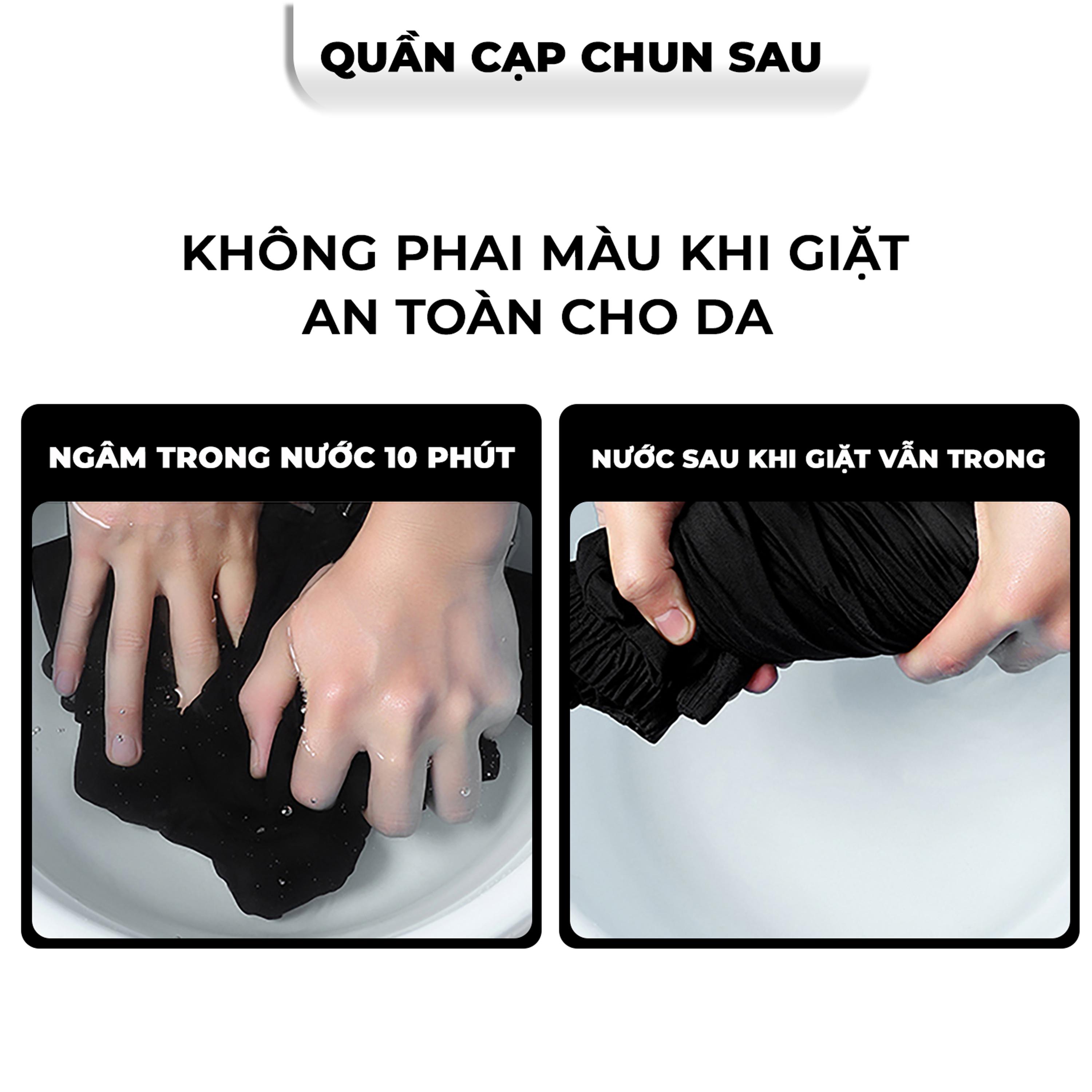 Quần âu nam xếp ly, Quần tây nam vải tuyết Hàn Quốc Kèm Đai, cạp chun sau dáng quần ống suông rộng Q168 Menswear Ong Kem Kaki quần â