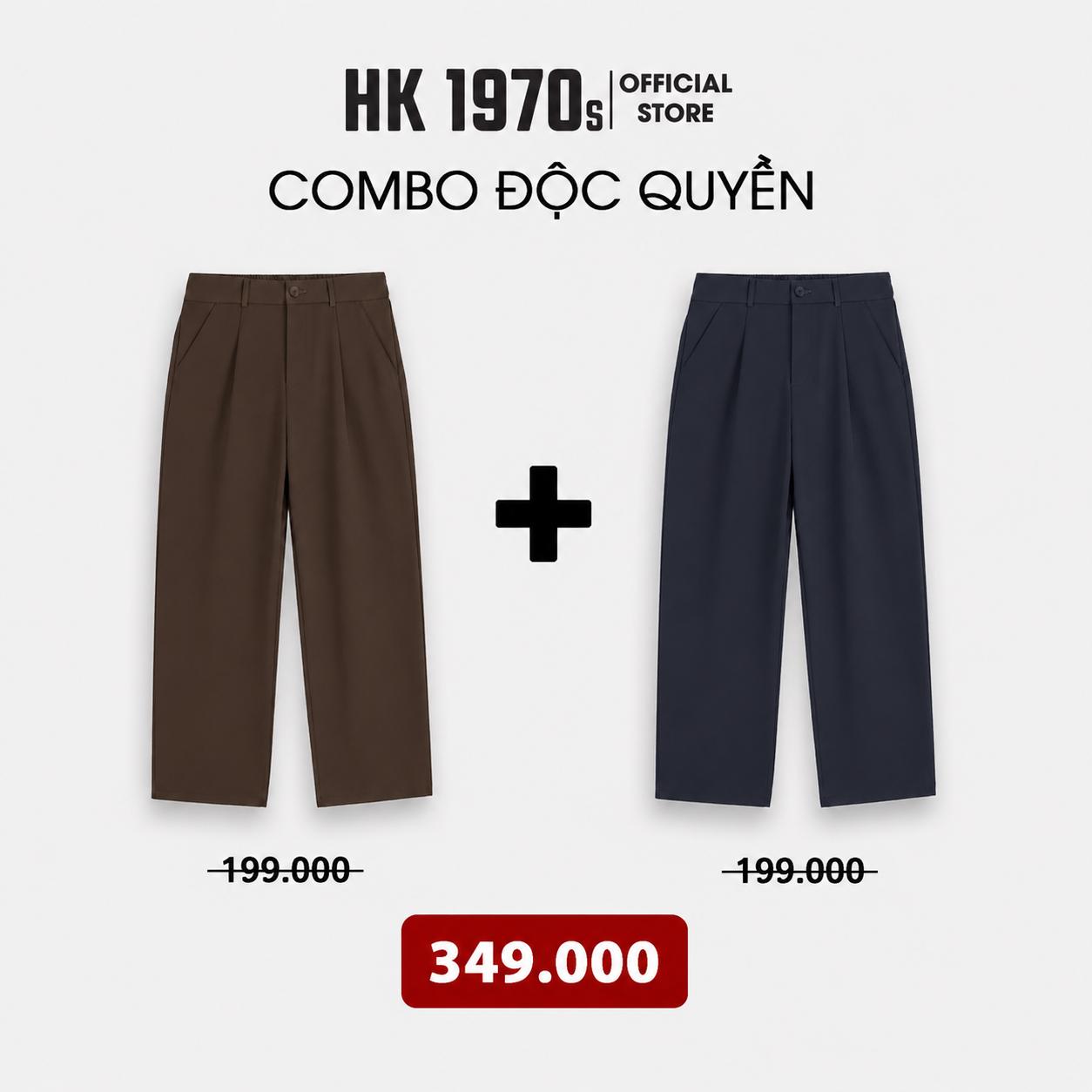 Quần Âu Nam Dáng Suông Cạp Chun Sau Vải Kaki Đài Mềm Mịn Co Giãn Nhẹ Ống Rộng Mặc Thoải Mái Q240