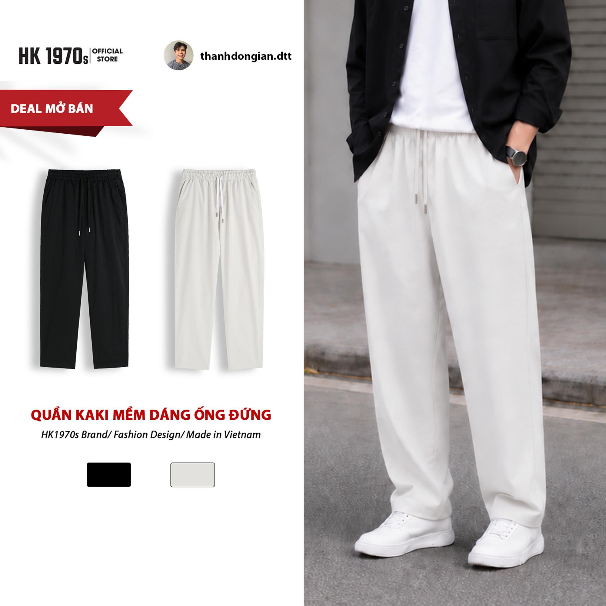 Quần Kaki Nam Dáng Ống Đứng Cạp Chun Vải Kaki Mềm Mịn 290gsm Co Giãn Nhẹ Ống Suông Form Regular Phong Cách Trẻ Trung Năng Động Q252