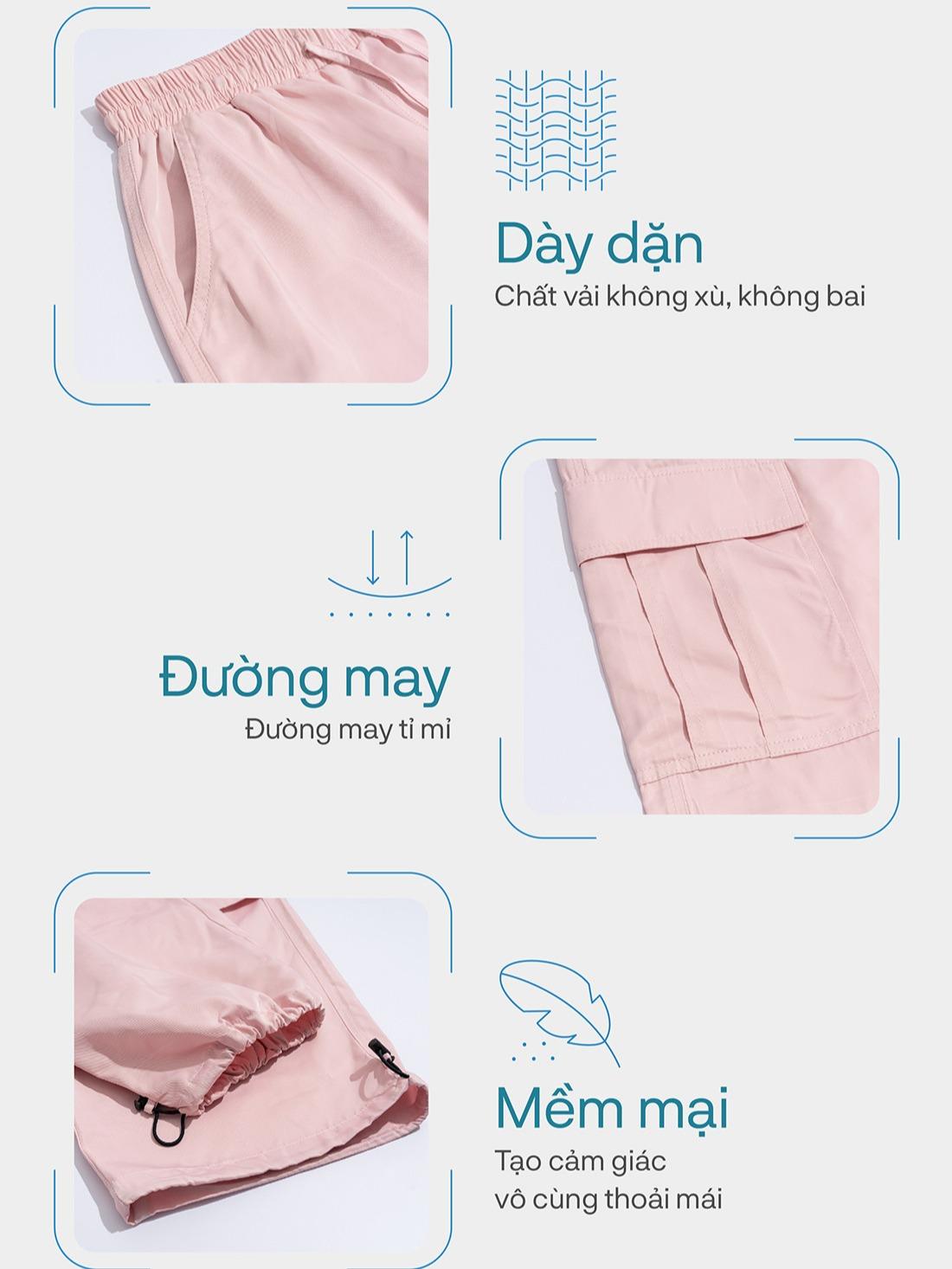 Quần Ống Rộng Túi Hộp 2 Túi Nam Nữ Có Dây Rút Unisex, Quần Túi Hộp Vải Gió Phong Cách Hiphop Đường Phố Q331 Menswear Pants