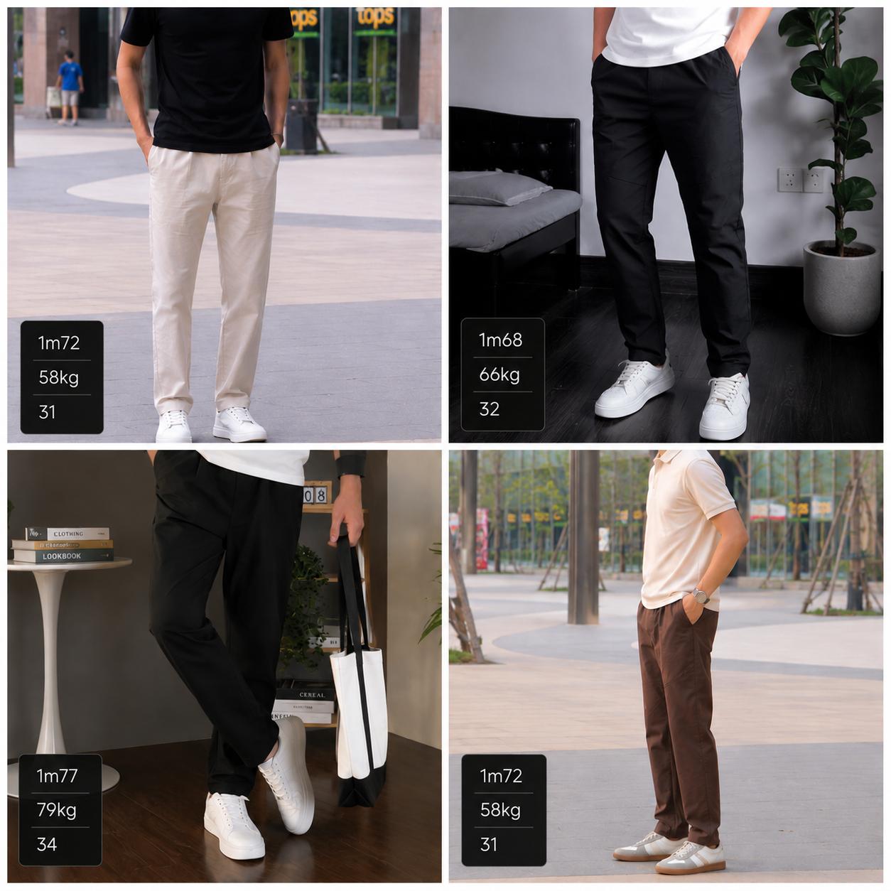 Quần Kaki Nam (Có Bụng) Eo Chun Ống Côn Vải Kaki Pha Đũi Co Giãn Nhẹ 280GSM Không Nhăn Xù Bai Nhão, Vải Cao Cấp Ngoài Đanh Trong Mềm Phong Cách Năng Động Thoải Mái Mùa Hè Q225