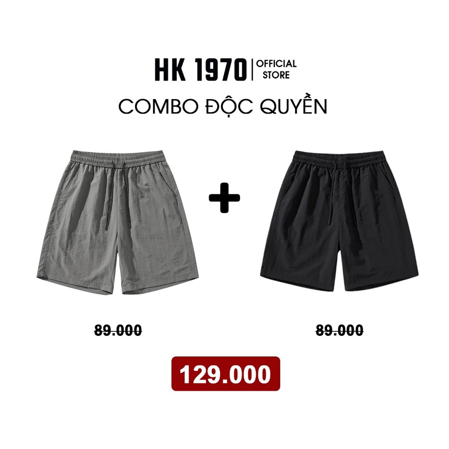 Quần Short Gió Nhăn Nam Nữ Unisex 150GSM Chất Vải Gió Nhăn Cao Cấp Mềm Mịn Form Ống Rộng Oversize Dài Ngang Gối Q210