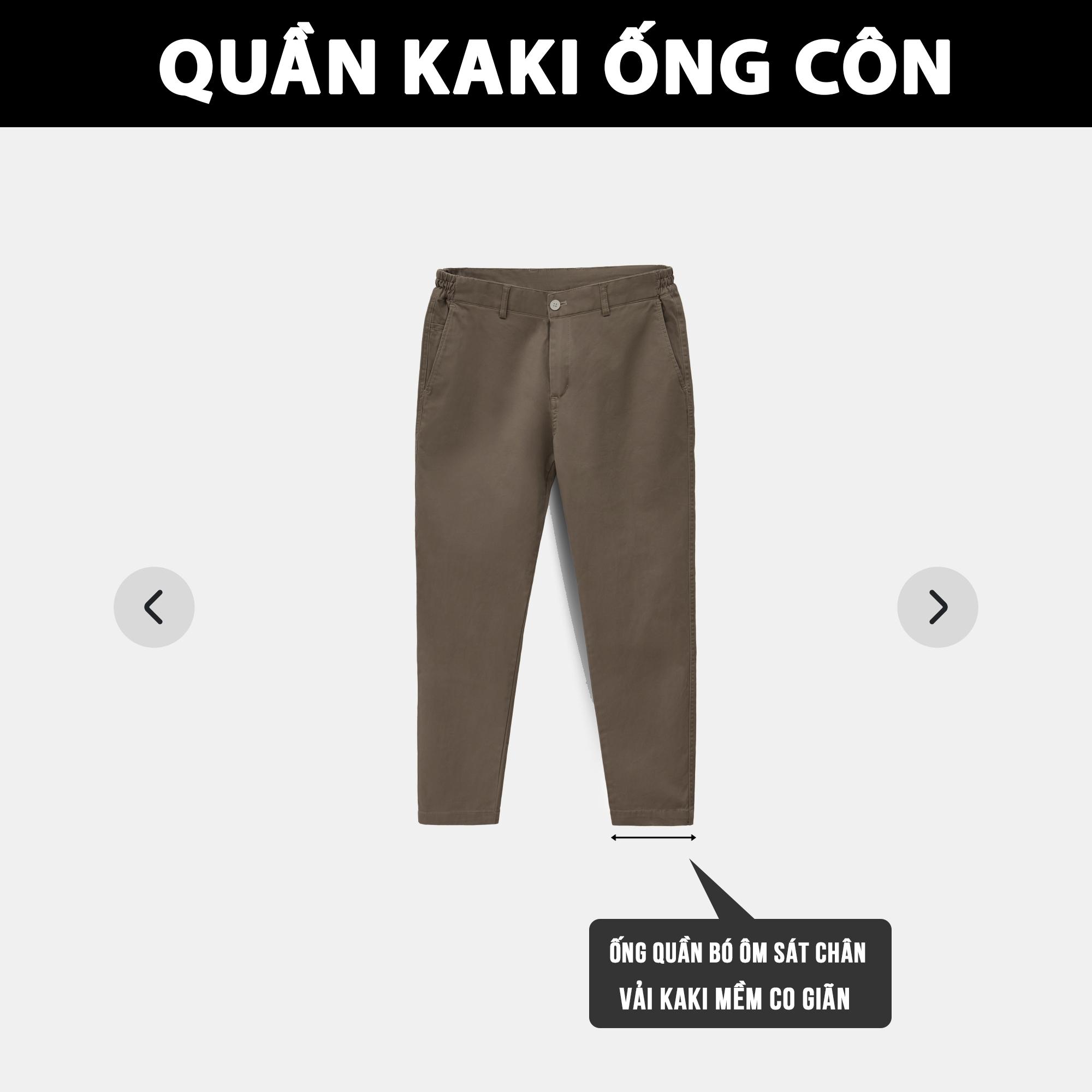 Quần Kaki Nam Co Dãn Mềm Không Xù Dáng Baggy Ống Suông, Phong Cách Hàn Quốc Trẻ Trung Q209