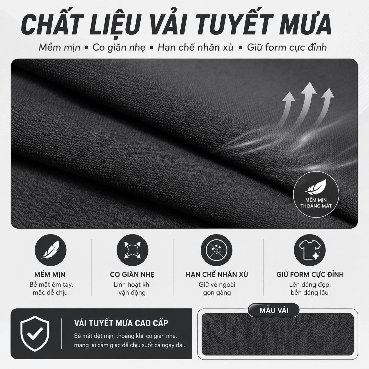 Quần Tây Nam, Quần Âu Nam Vải Cotton Hàn Dáng Quần Ống Suông Rộng Trơn Q087 Menswear Pants Đen Ong dịp Thông thường Có Túi