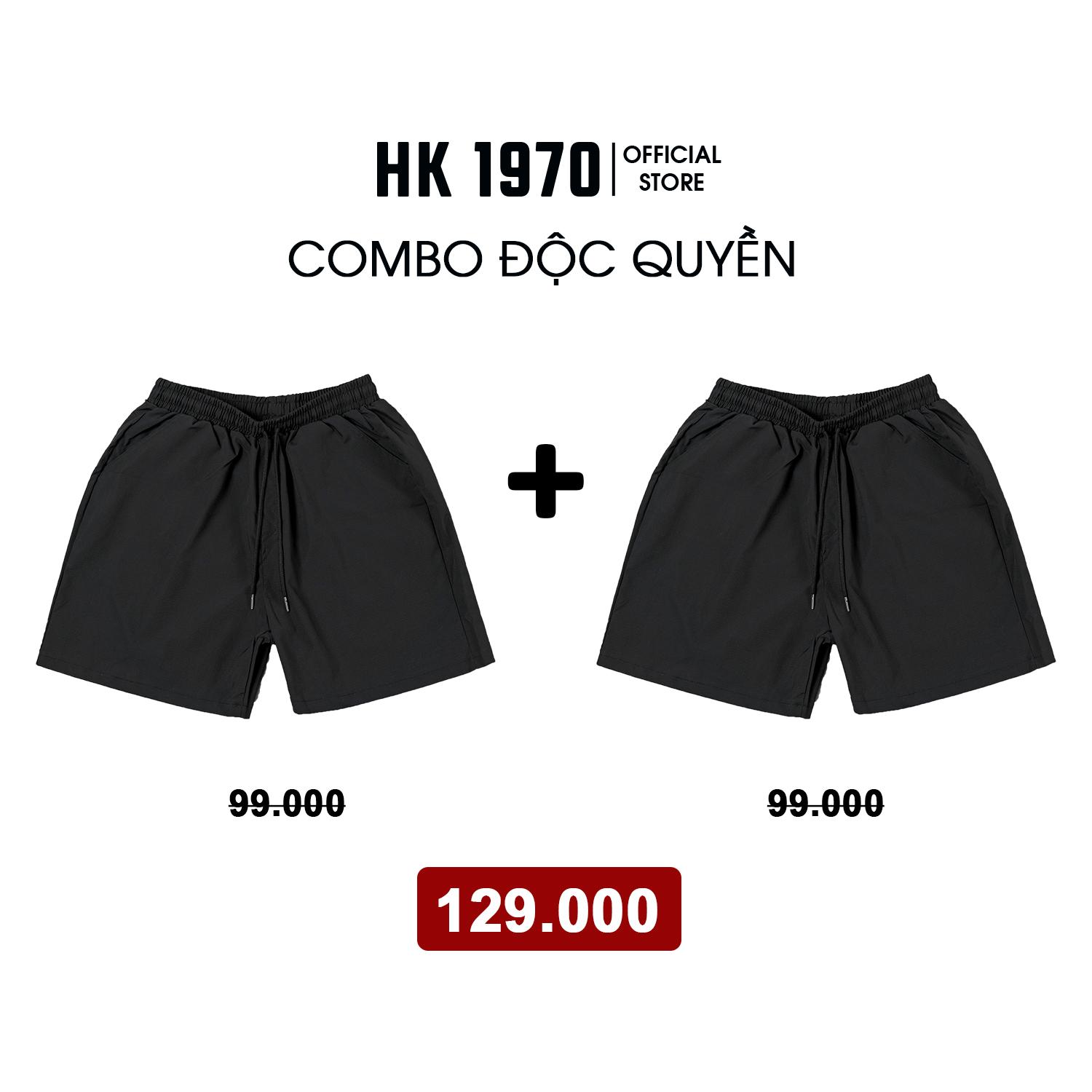 [HK1970 x THÀNH ĐƠN GIẢN] Quần Short Gió Basic Nam Nữ Unisex Chất Vải Gió Cao Cấp Mềm Mịn Form Ống Ngang Gối Q211