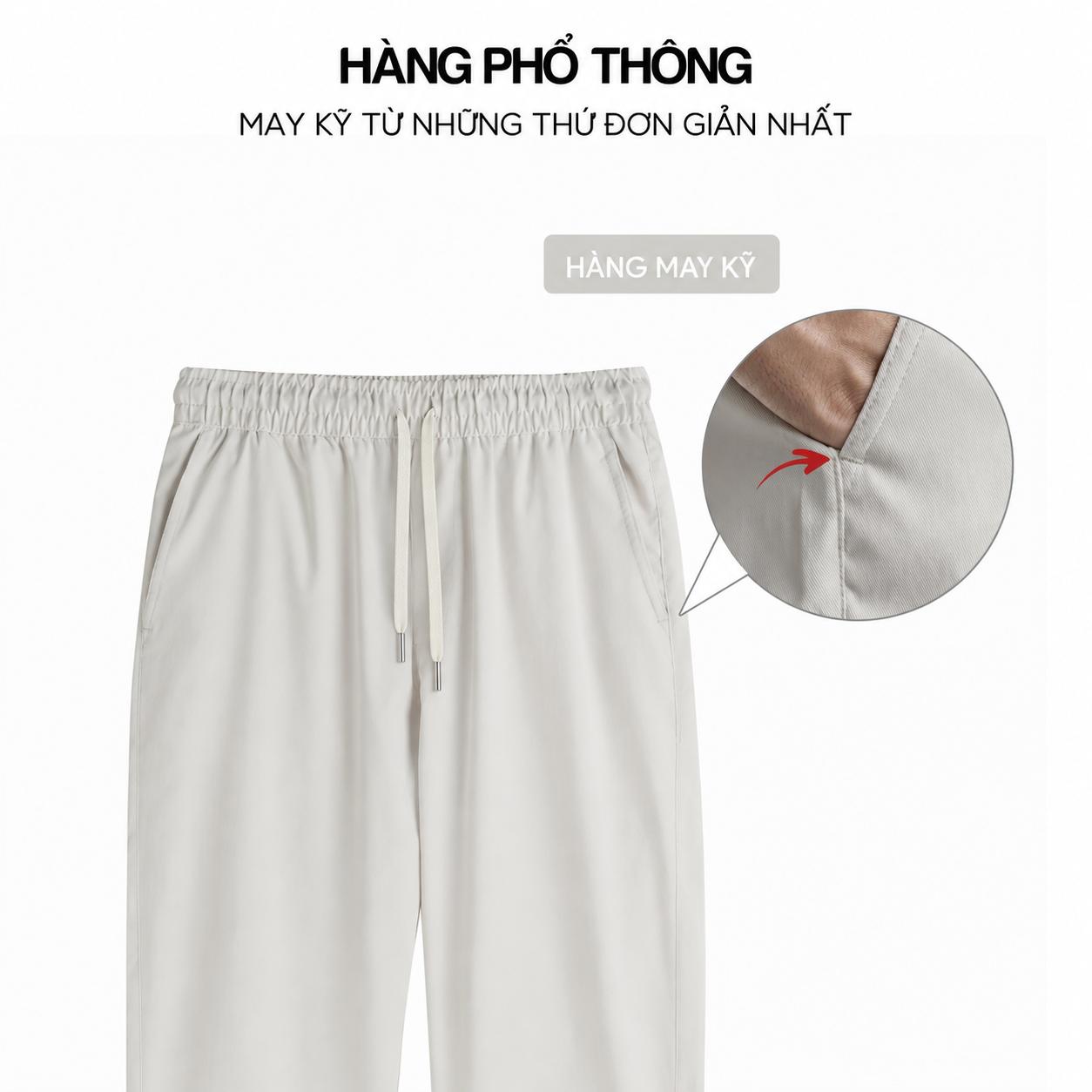 Quần Kaki Nam Dáng Ống Đứng Cạp Chun Vải Kaki Mềm Mịn 290gsm Co Giãn Nhẹ Ống Suông Form Regular Phong Cách Trẻ Trung Năng Động Q252