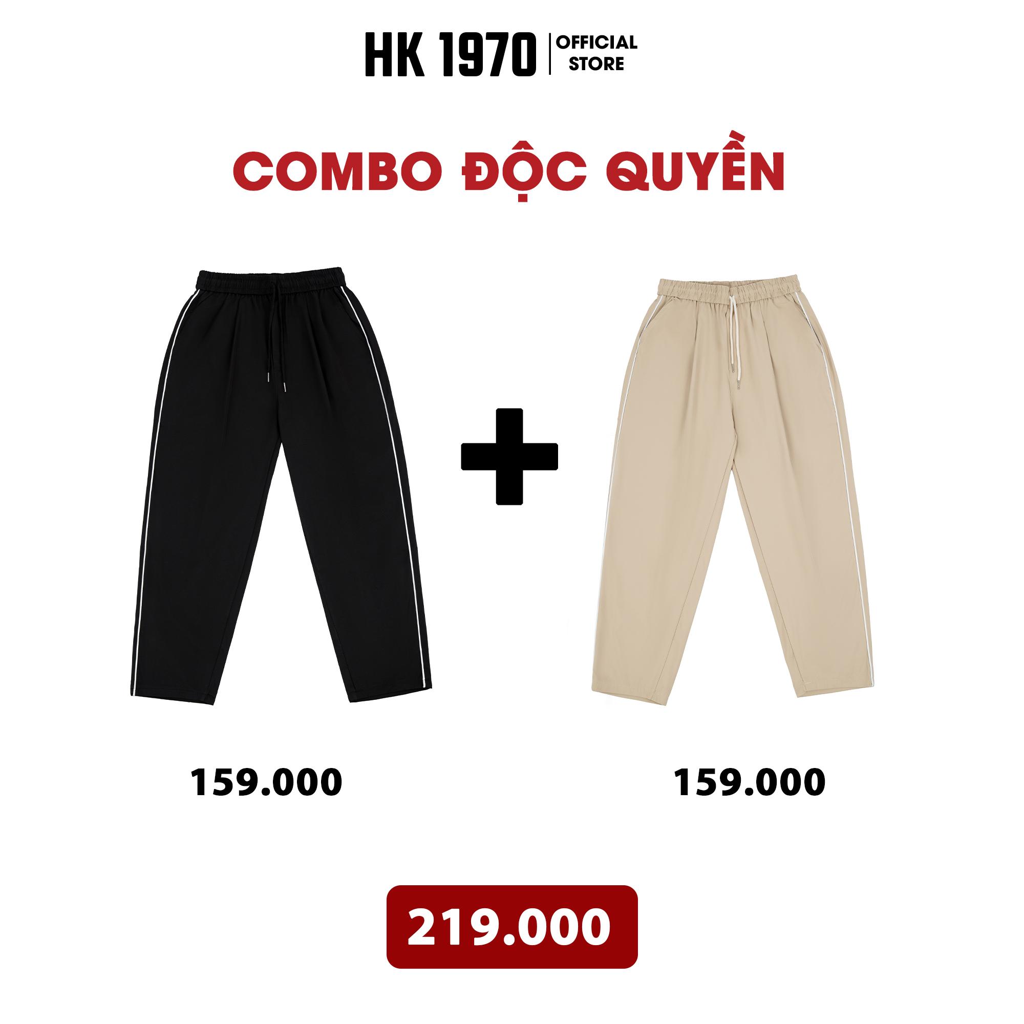 Quần Gió Thể Thao Mềm Mịn Co Giãn Nhẹ Dáng Baggy Quần Ống Suông Nam Nữ Unisex Cho Mùa Hè Q222 Màu Đen Kaki Nâu Be