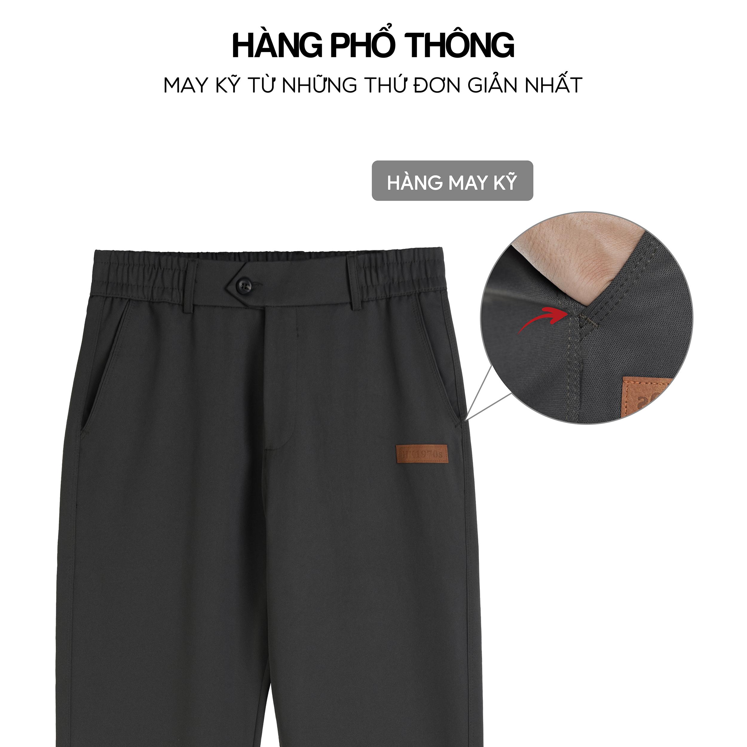 Quần Kaki Nam Dáng Ống Đứng Cạp Chun 80% Vải Kaki Đài Mềm Mịn Co Giãn Nhẹ Ống Suông Form Regular Phong Cách Trẻ Trung Năng Động Q246