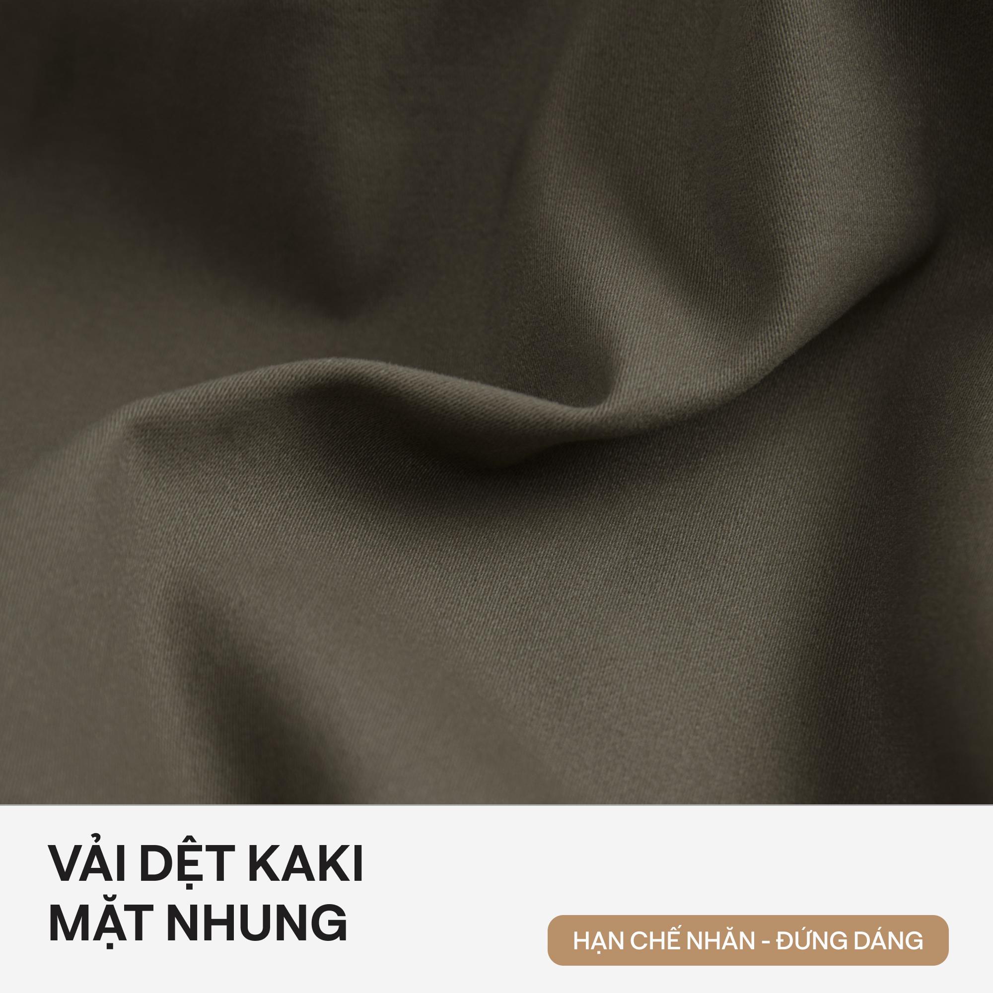 Quần Kaki Nam Co Dãn Mềm Không Xù Dáng Baggy Ống Suông, Phong Cách Hàn Quốc Trẻ Trung Q209